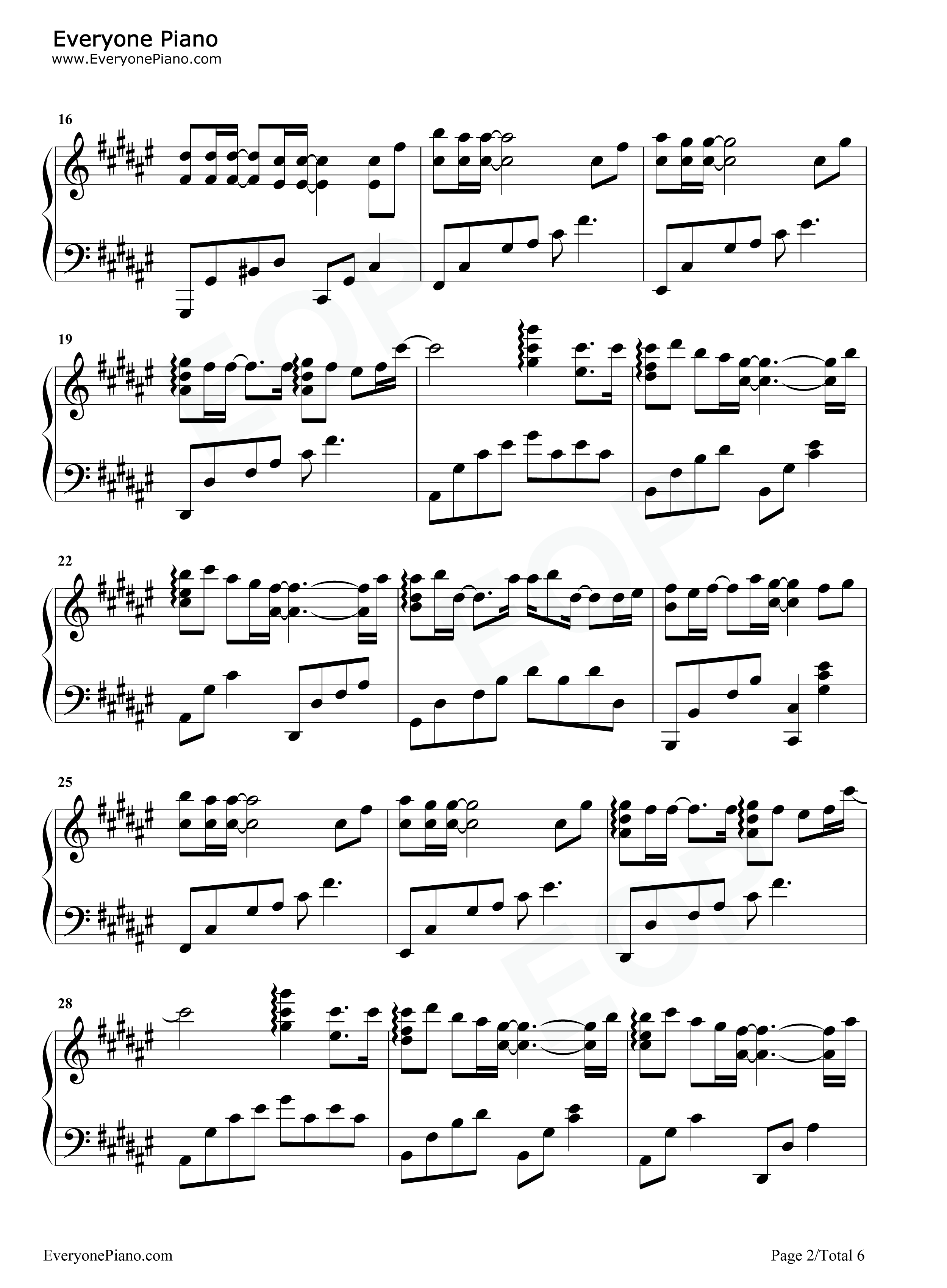 愿得一心人钢琴谱_周深