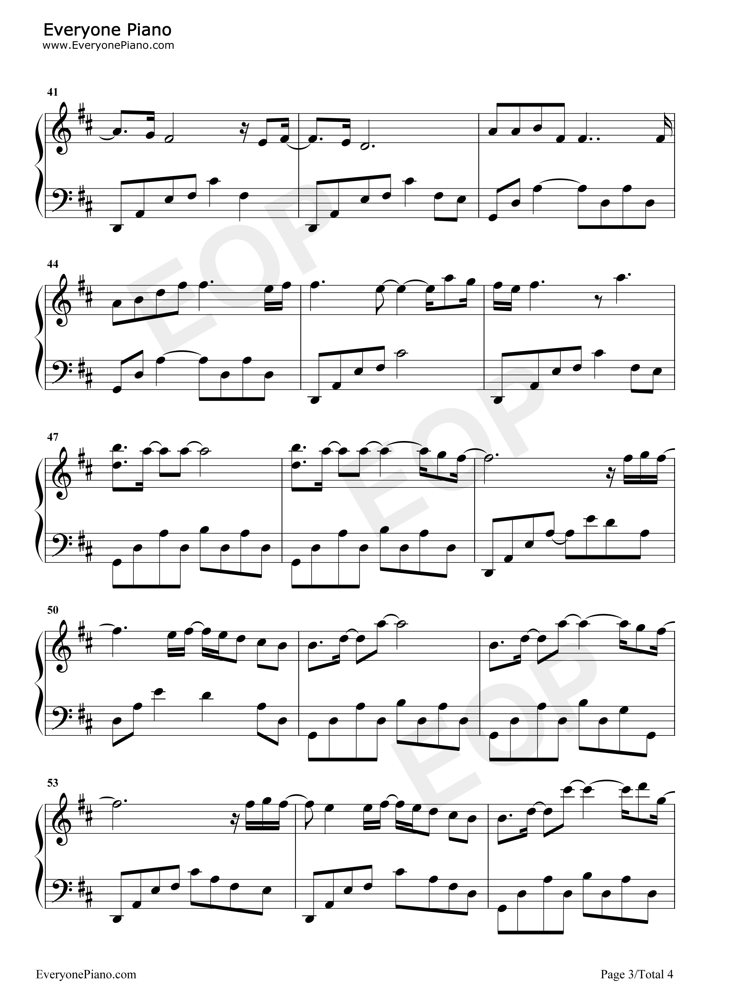 逃钢琴谱_孙盛希