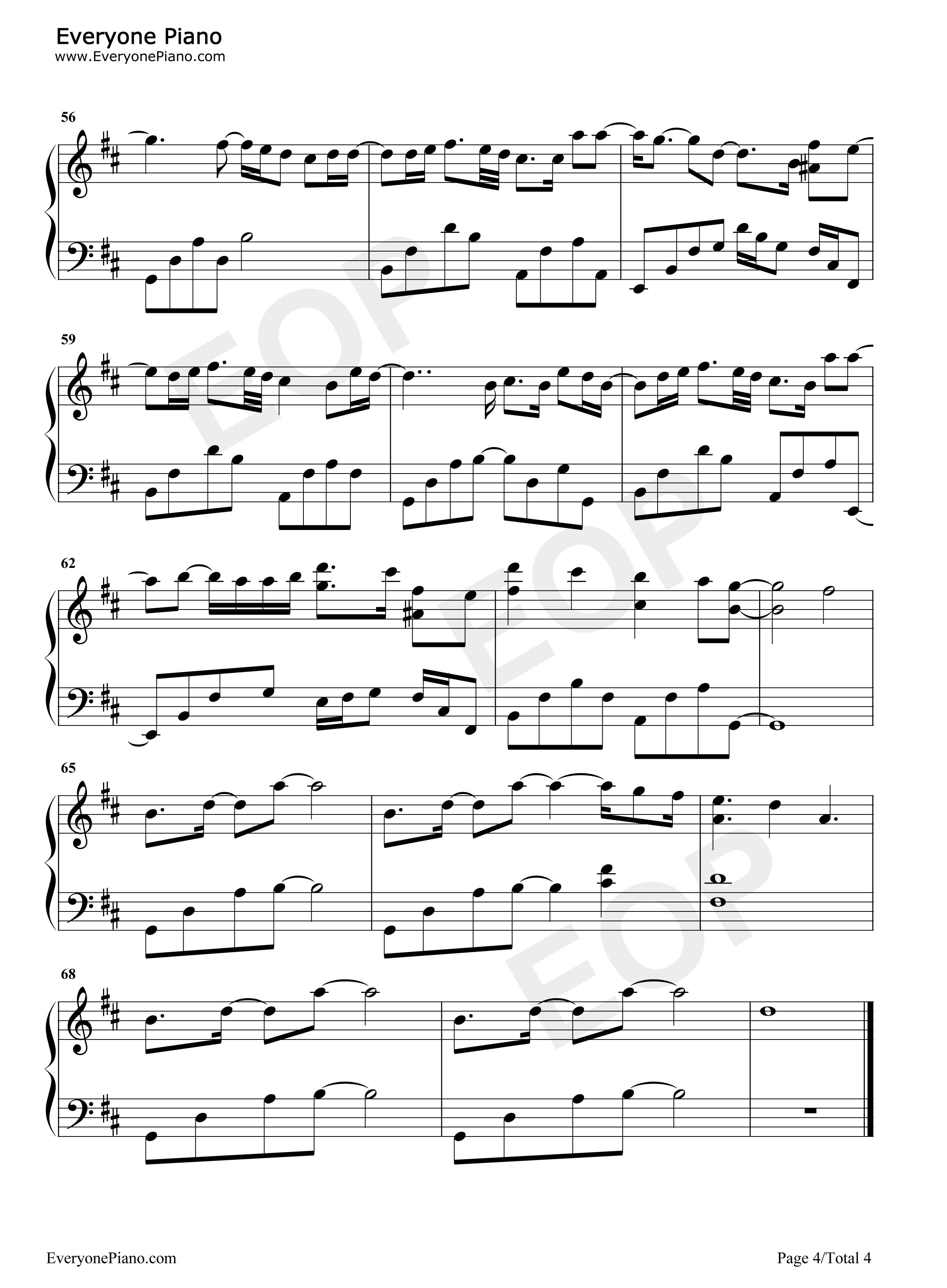 逃钢琴谱_孙盛希