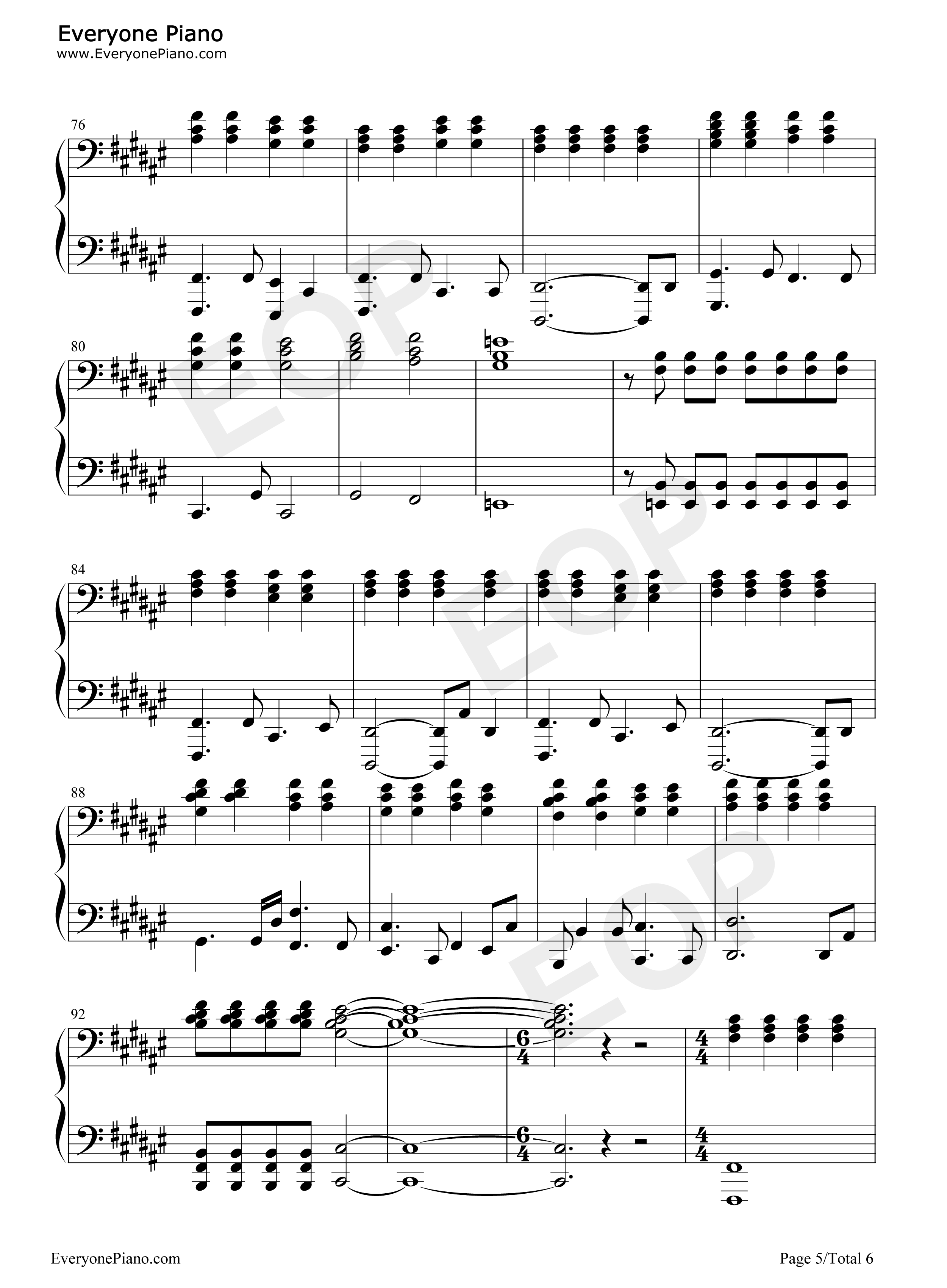 你要相信这不是最后一天钢琴谱_华晨宇