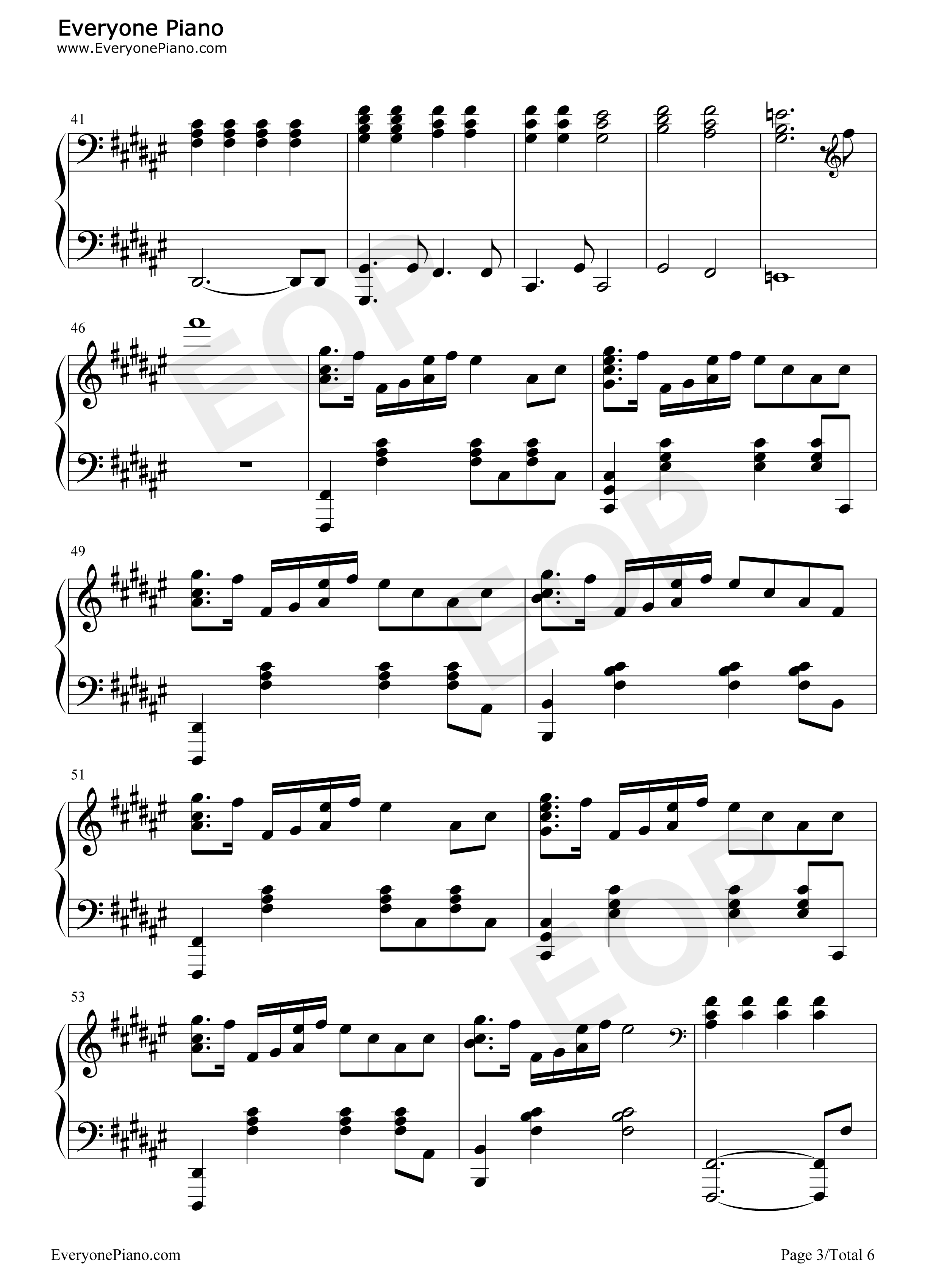 你要相信这不是最后一天钢琴谱_华晨宇