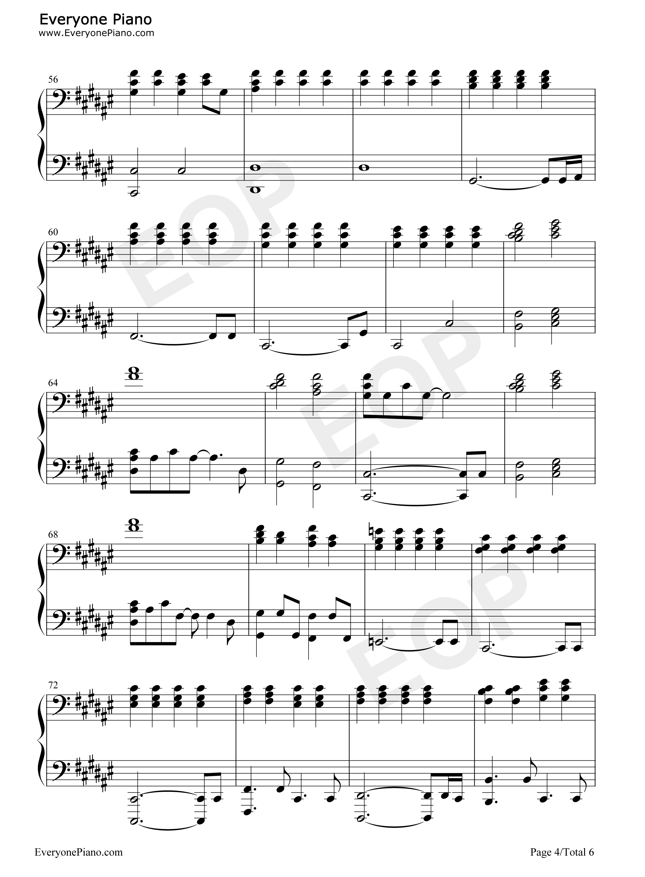 你要相信这不是最后一天钢琴谱_华晨宇