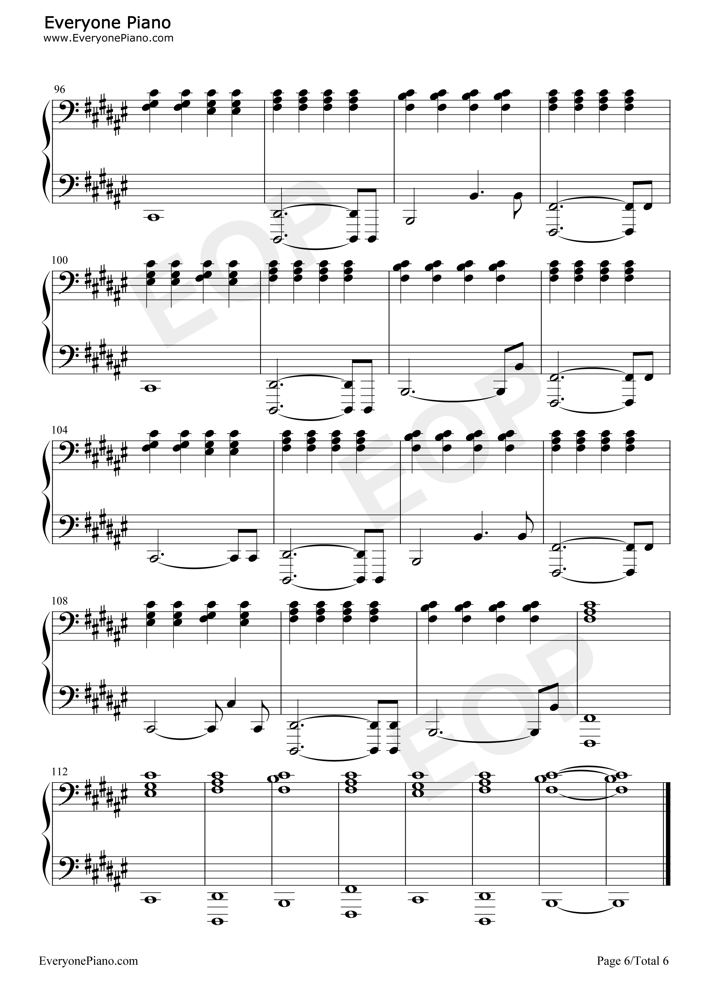 你要相信这不是最后一天钢琴谱_华晨宇