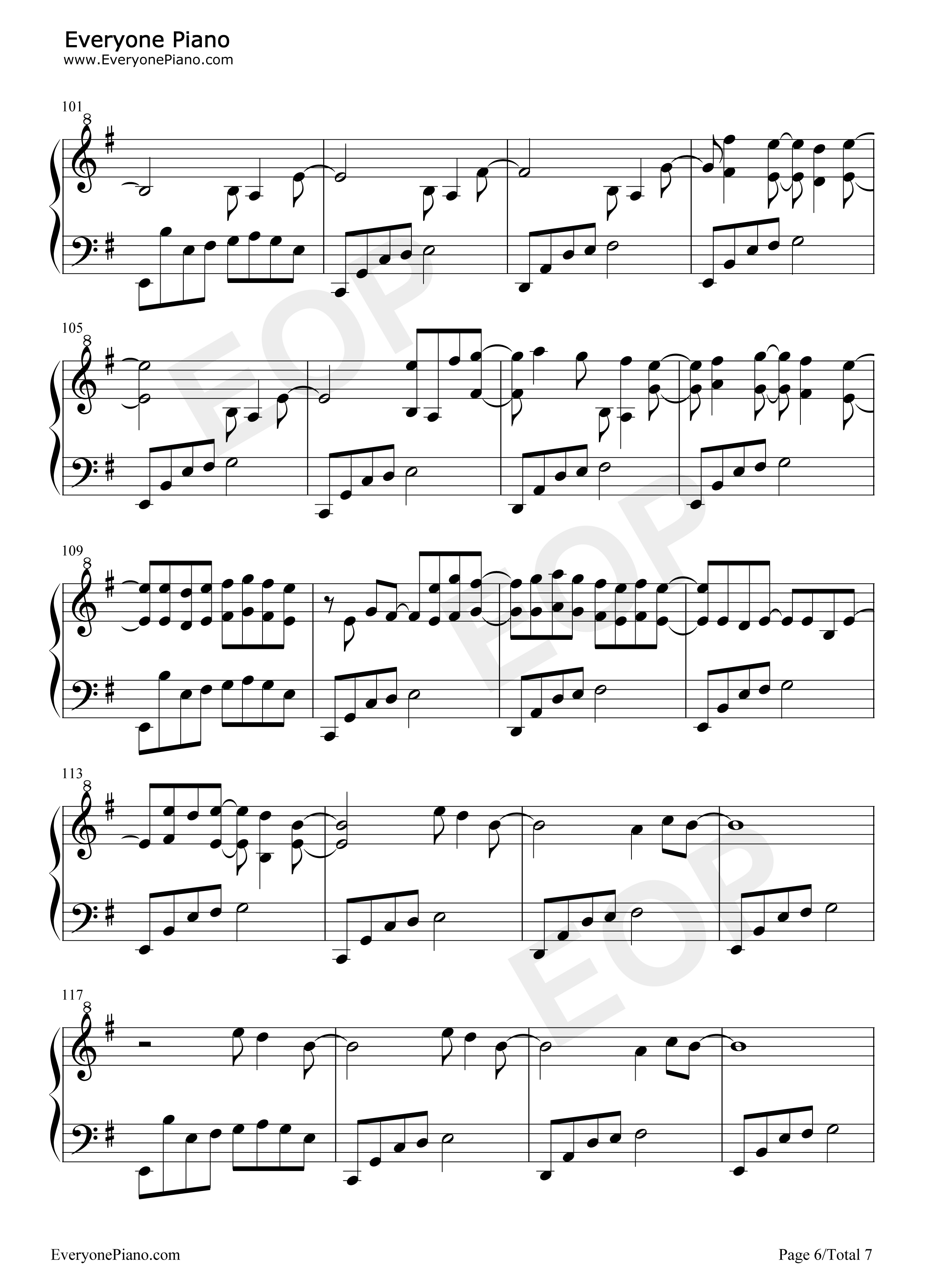 Asphyxia钢琴谱_逆时针向