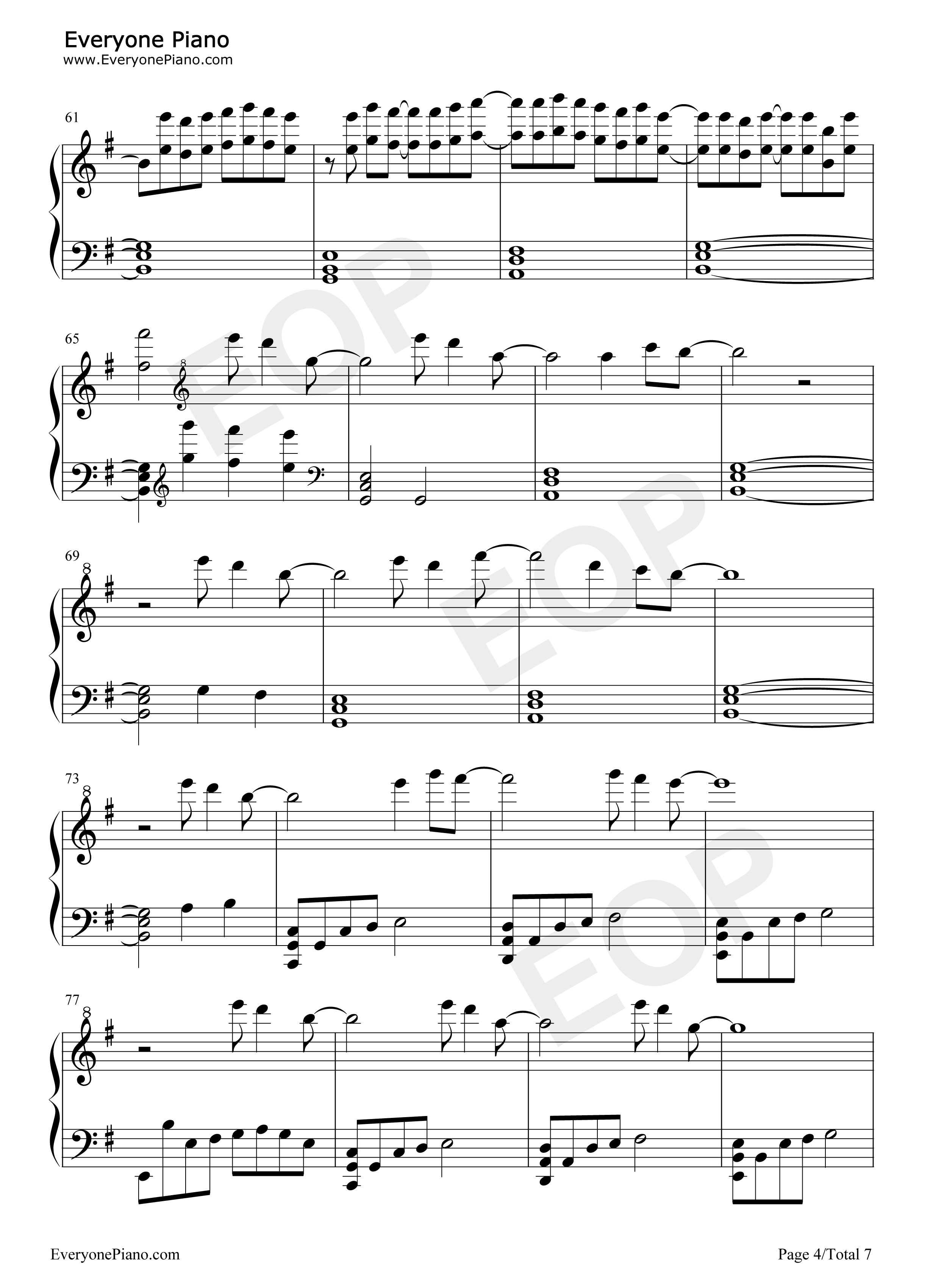 Asphyxia钢琴谱_逆时针向