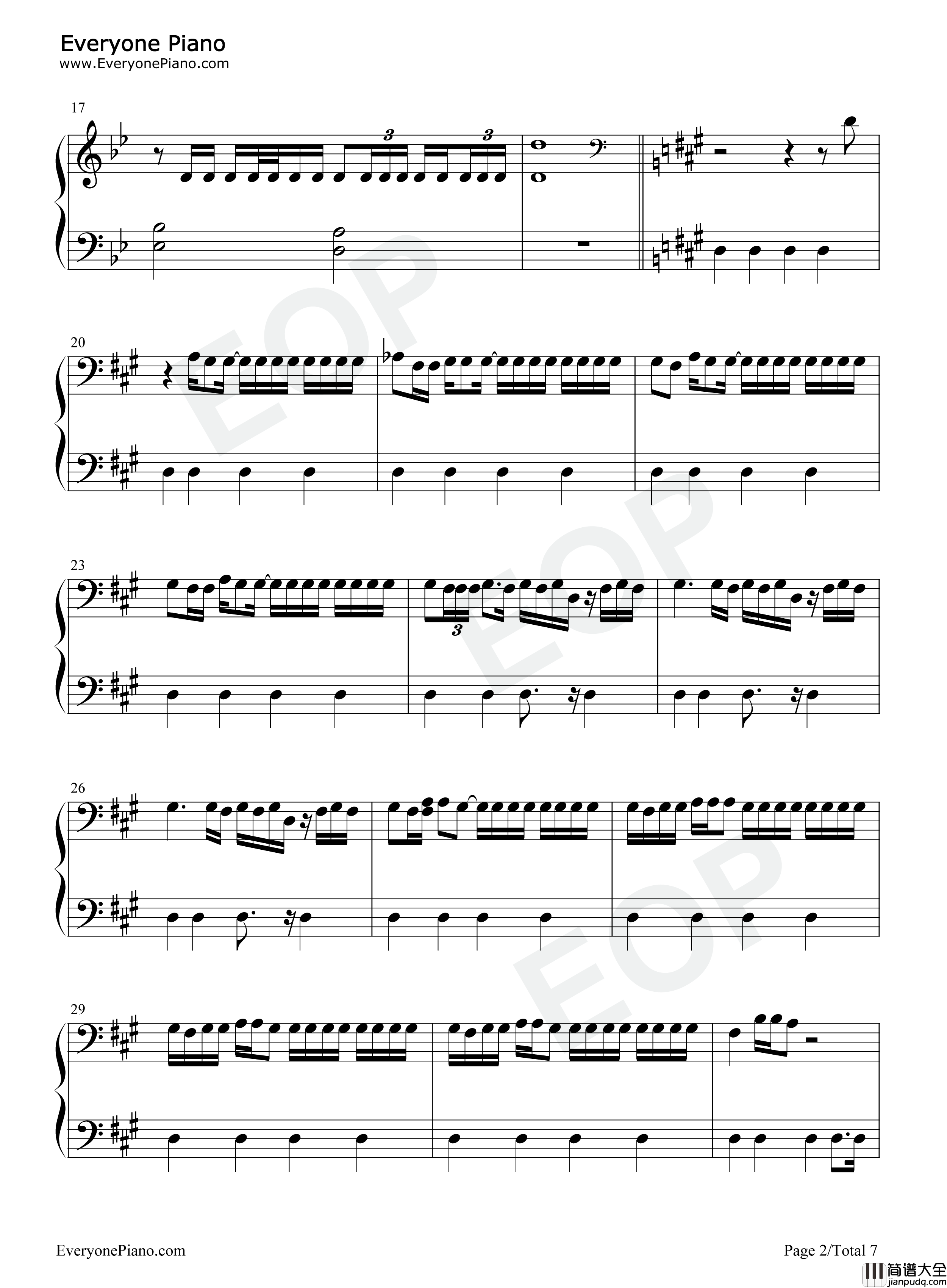 Sicko_Mode钢琴谱_Travis_Scott