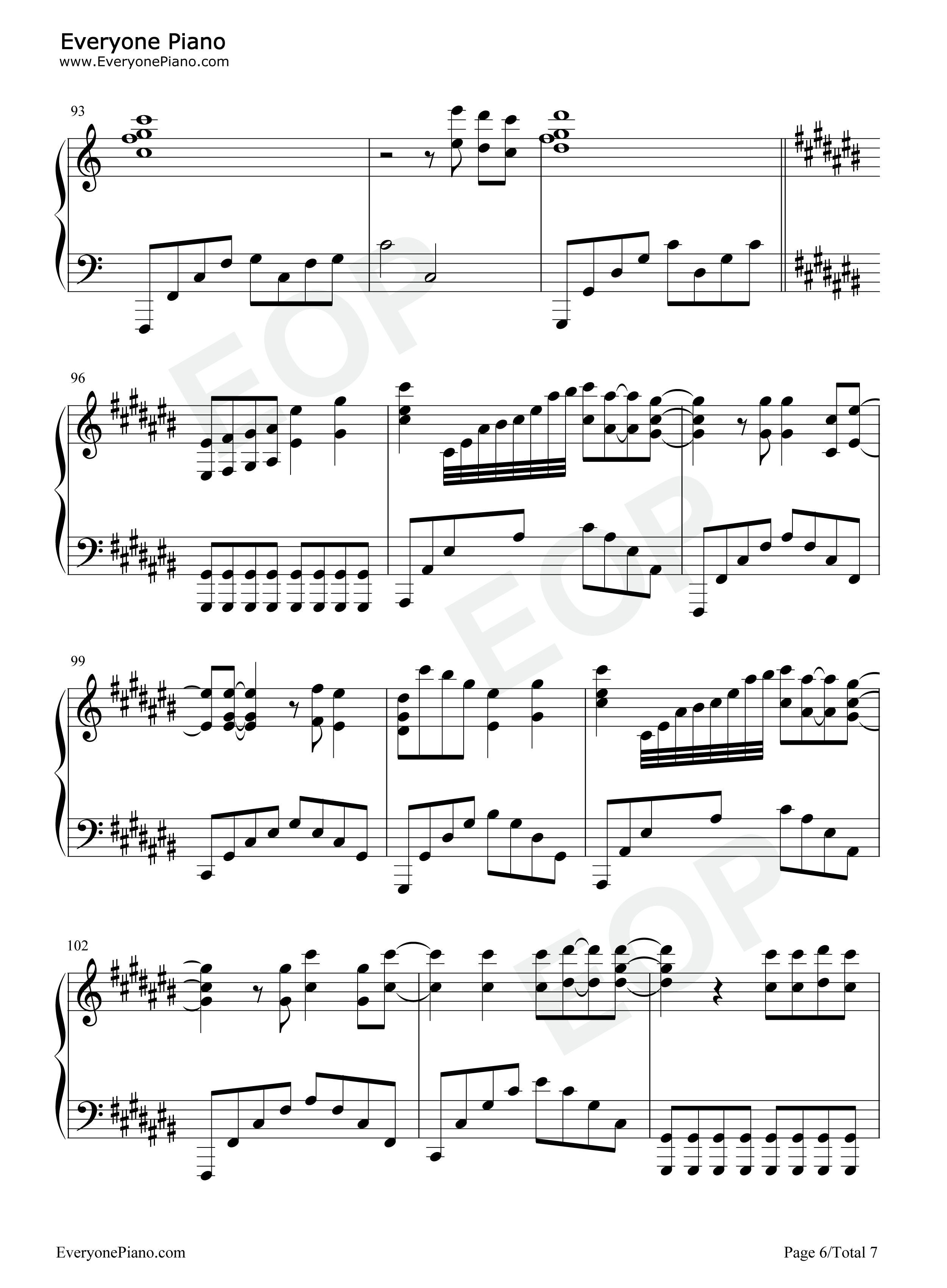 你从未离去钢琴谱_白挺