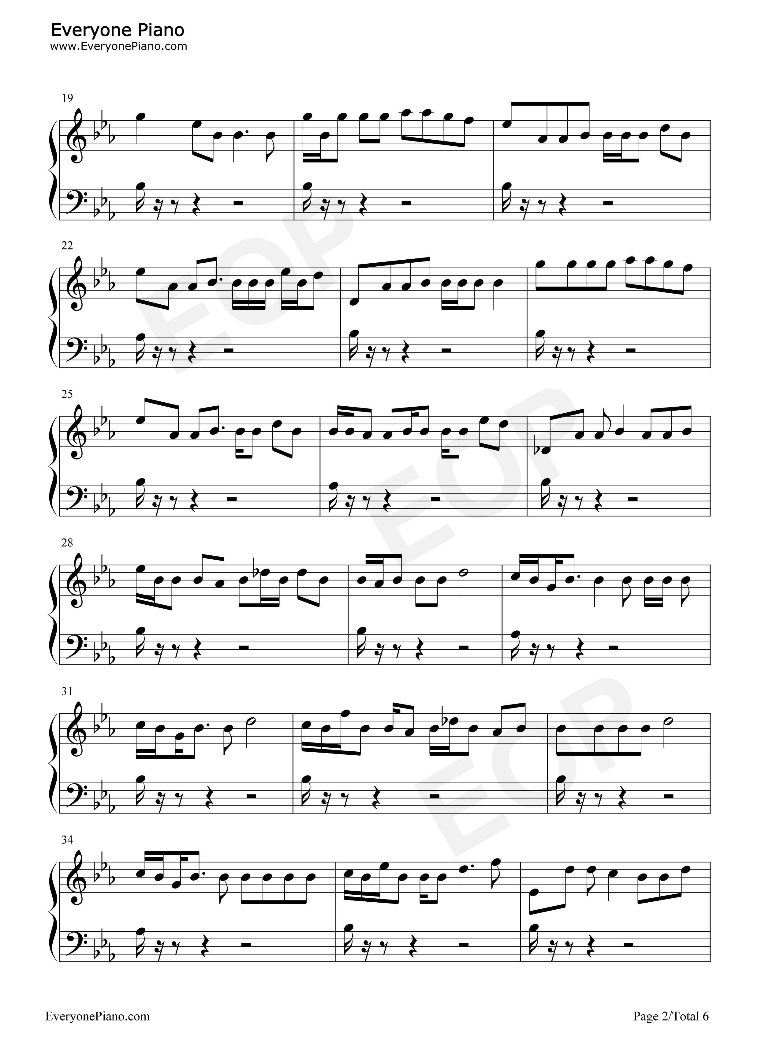 Stupid_Love钢琴谱_Lady_Gaga