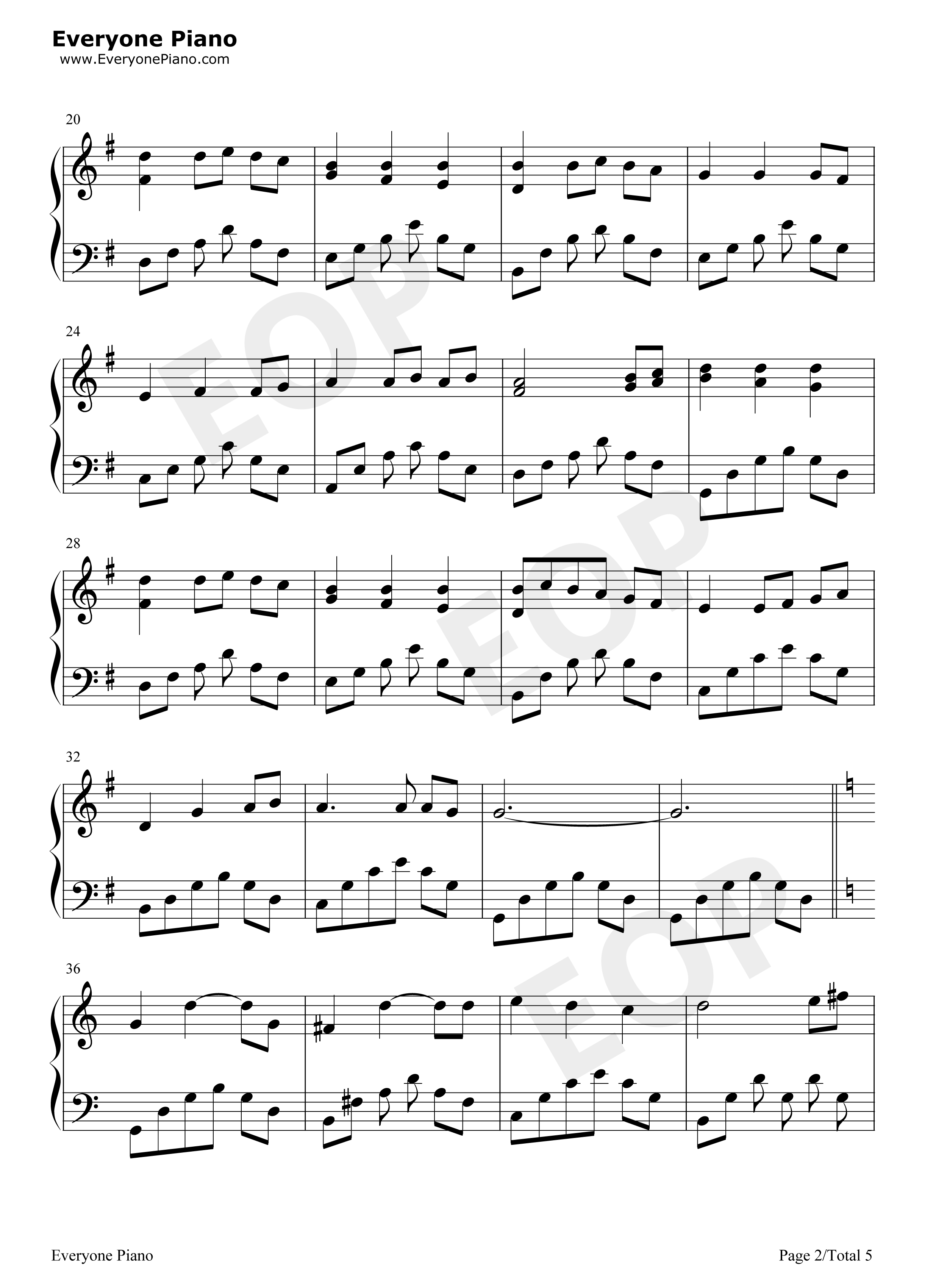 千与千寻BGM串烧钢琴谱_久石让