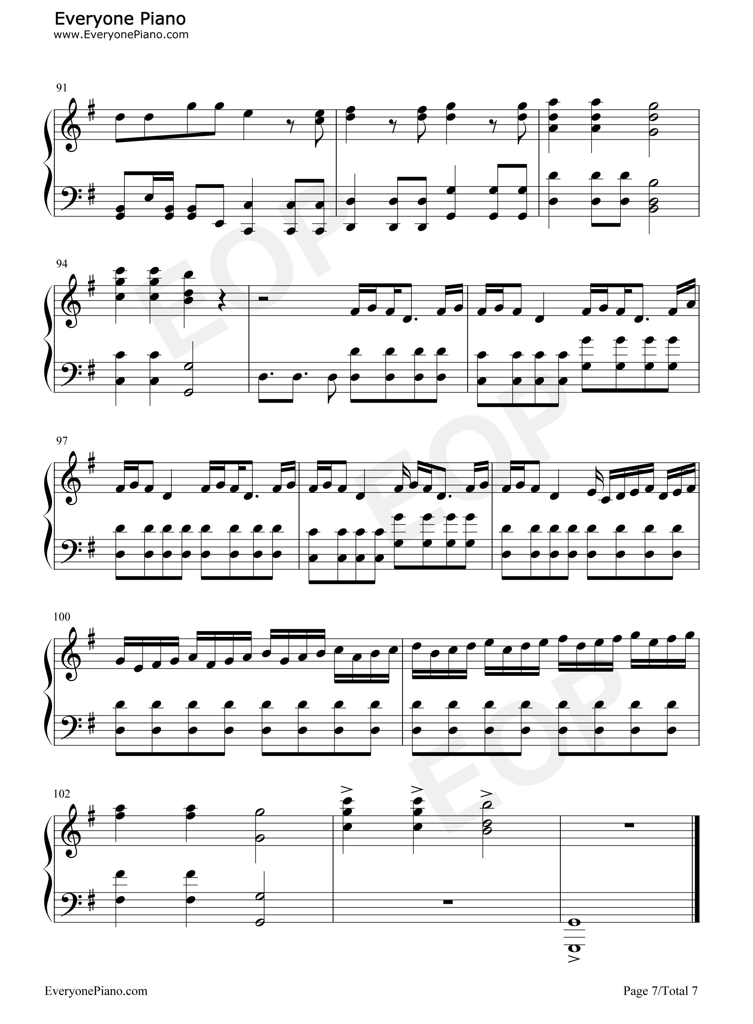 心绘钢琴谱_Road_of_Major