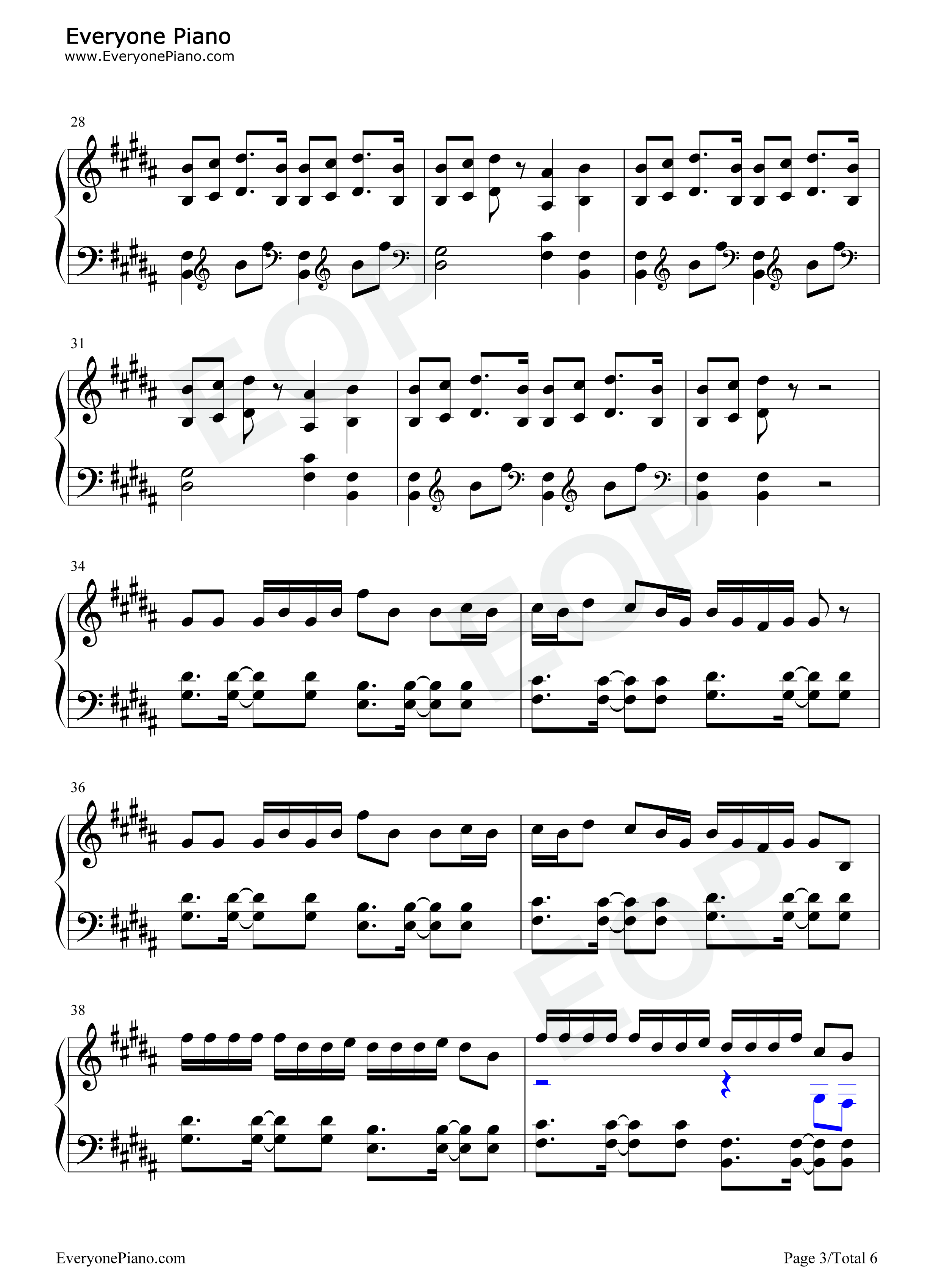 2019无敌大串烧钢琴谱_汽水小弟