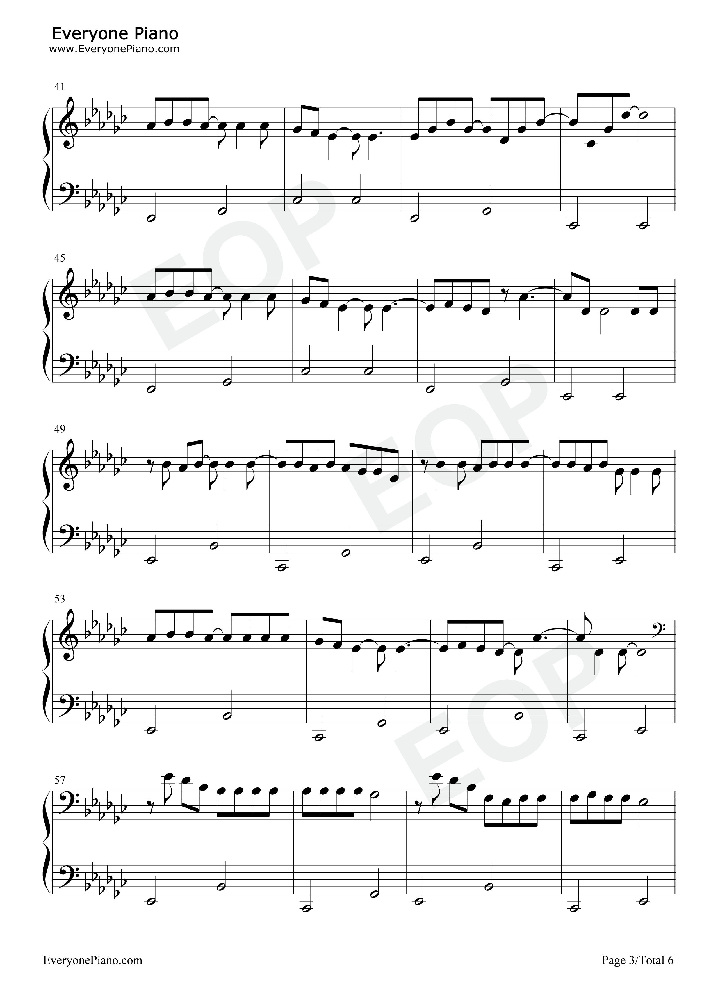 Love_Lies钢琴谱_Khalid_Normani