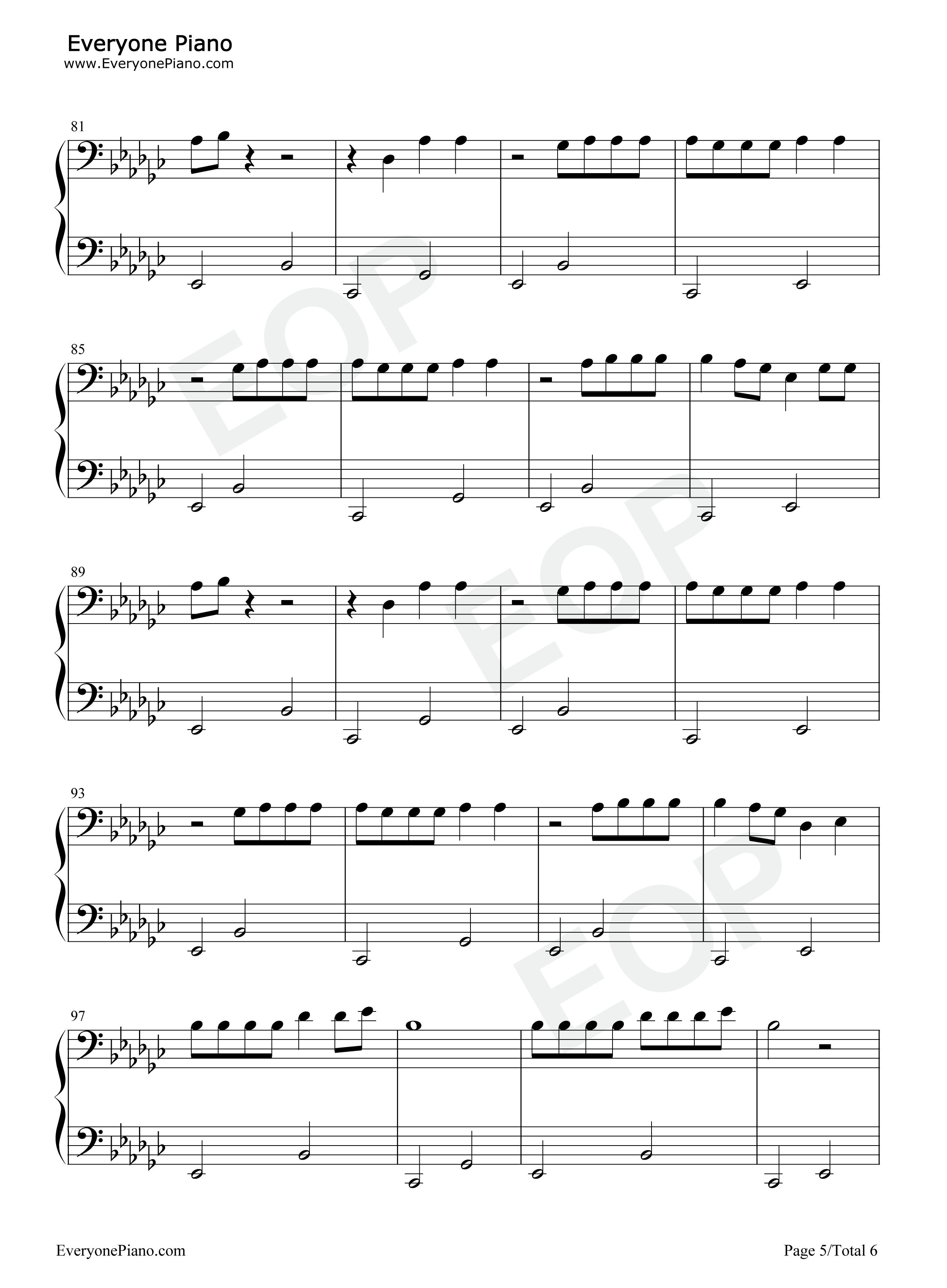 Love_Lies钢琴谱_Khalid_Normani