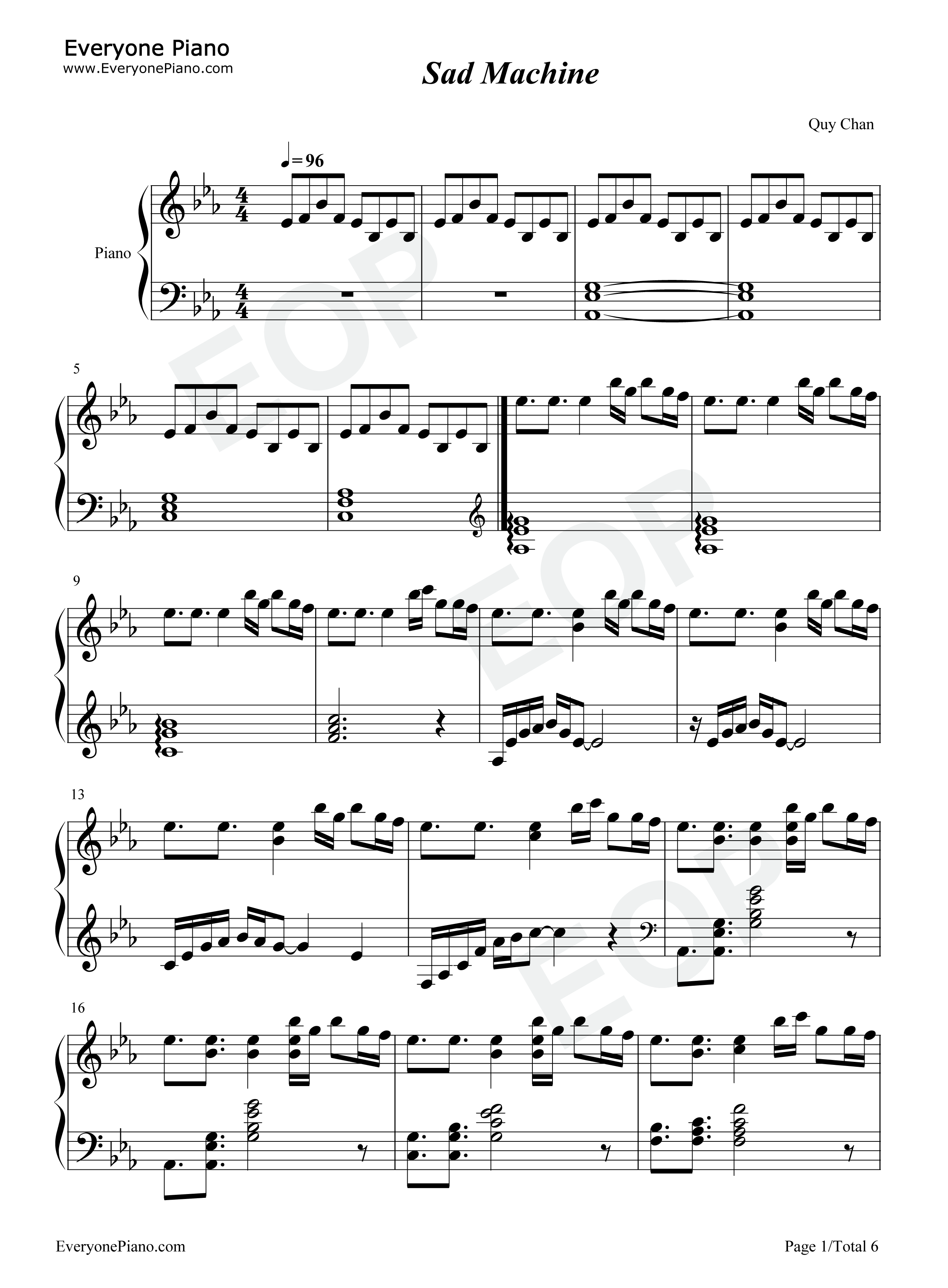 Sad_Machine钢琴谱_Porter_Robinson