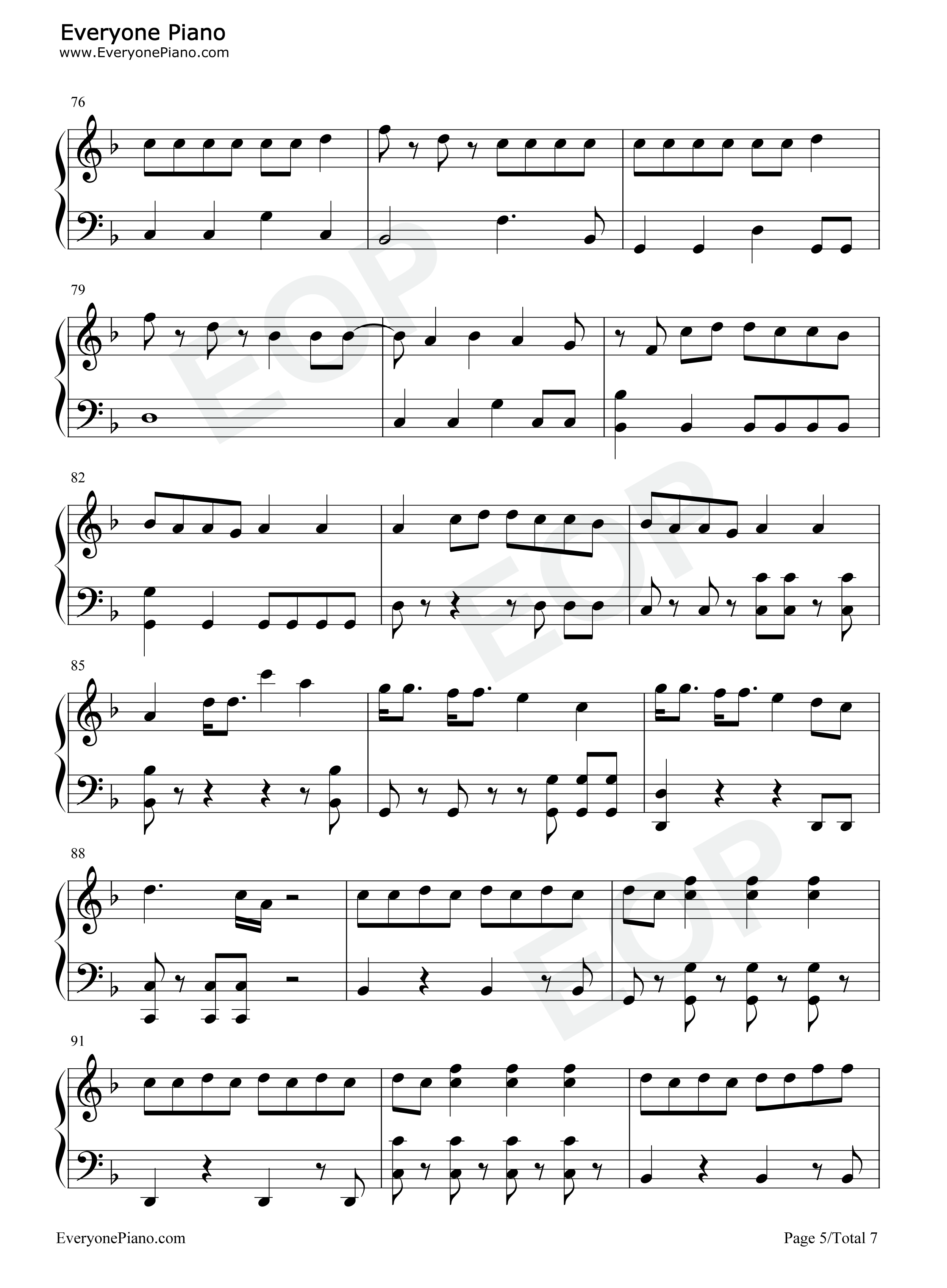 Black_Swan钢琴谱_防弹少年团