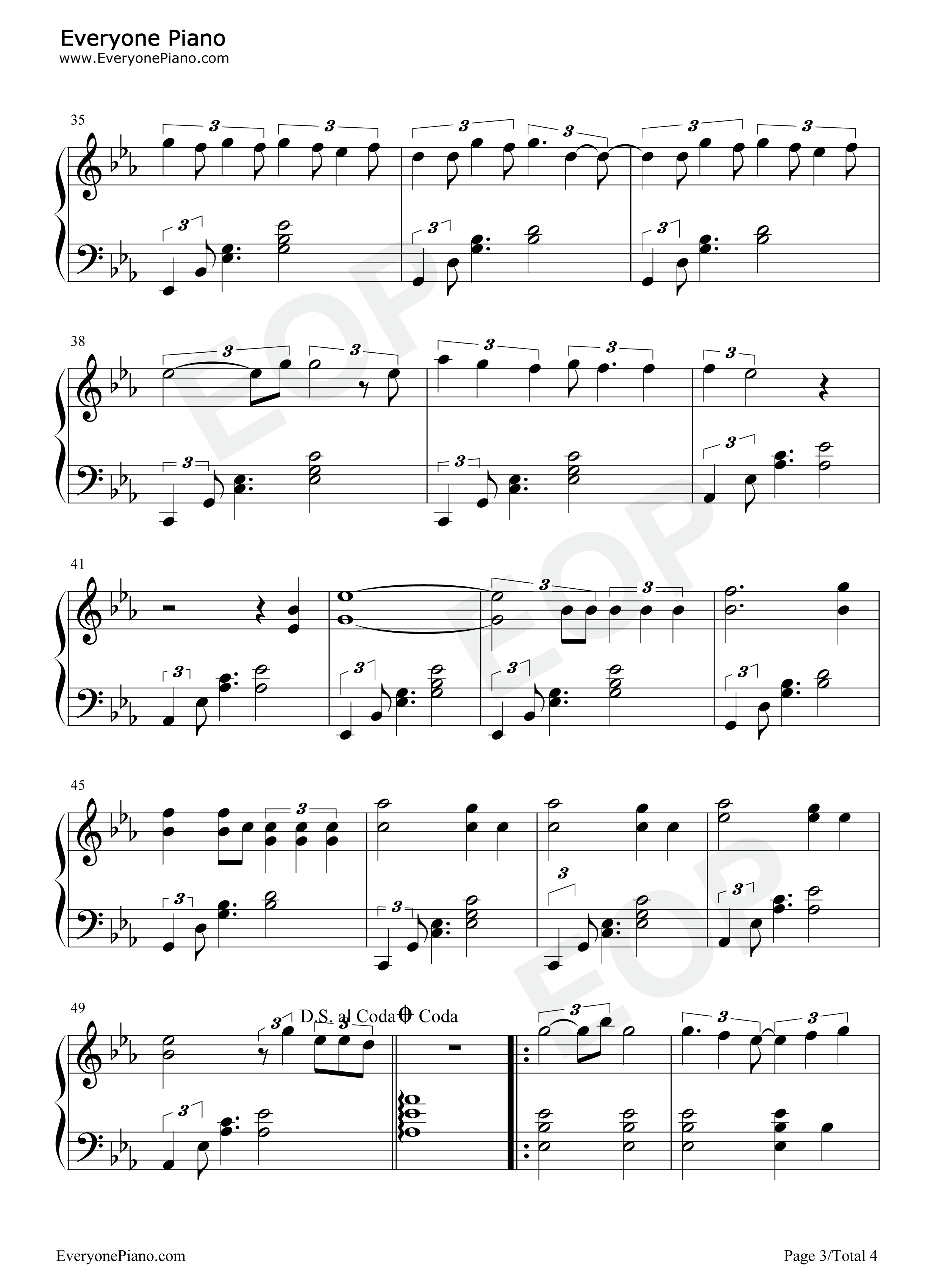 Sweet_Night钢琴谱_V_防弹少年团