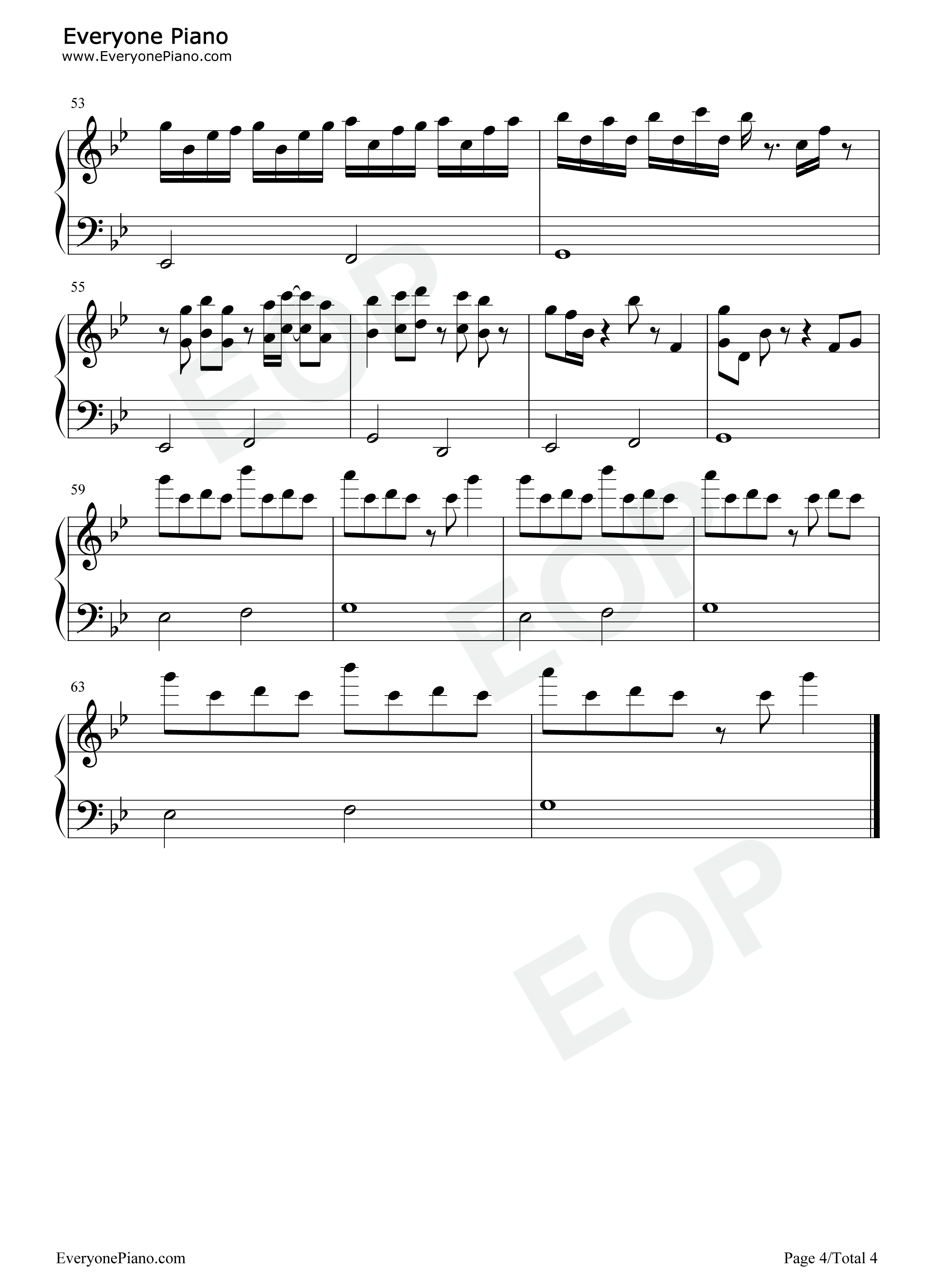 天空云海钢琴谱_dylanf