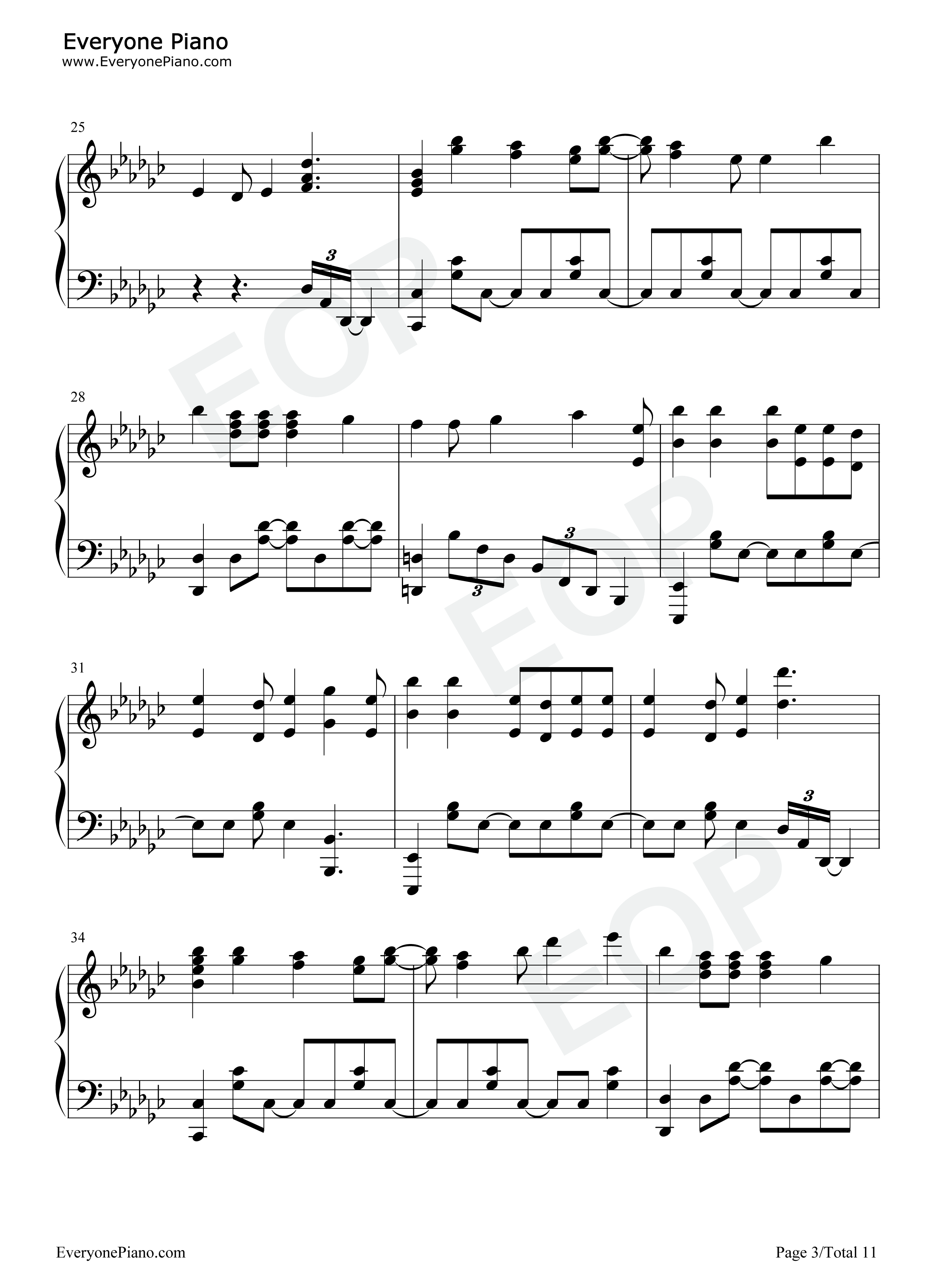 No.7钢琴谱_地缚少年乐队