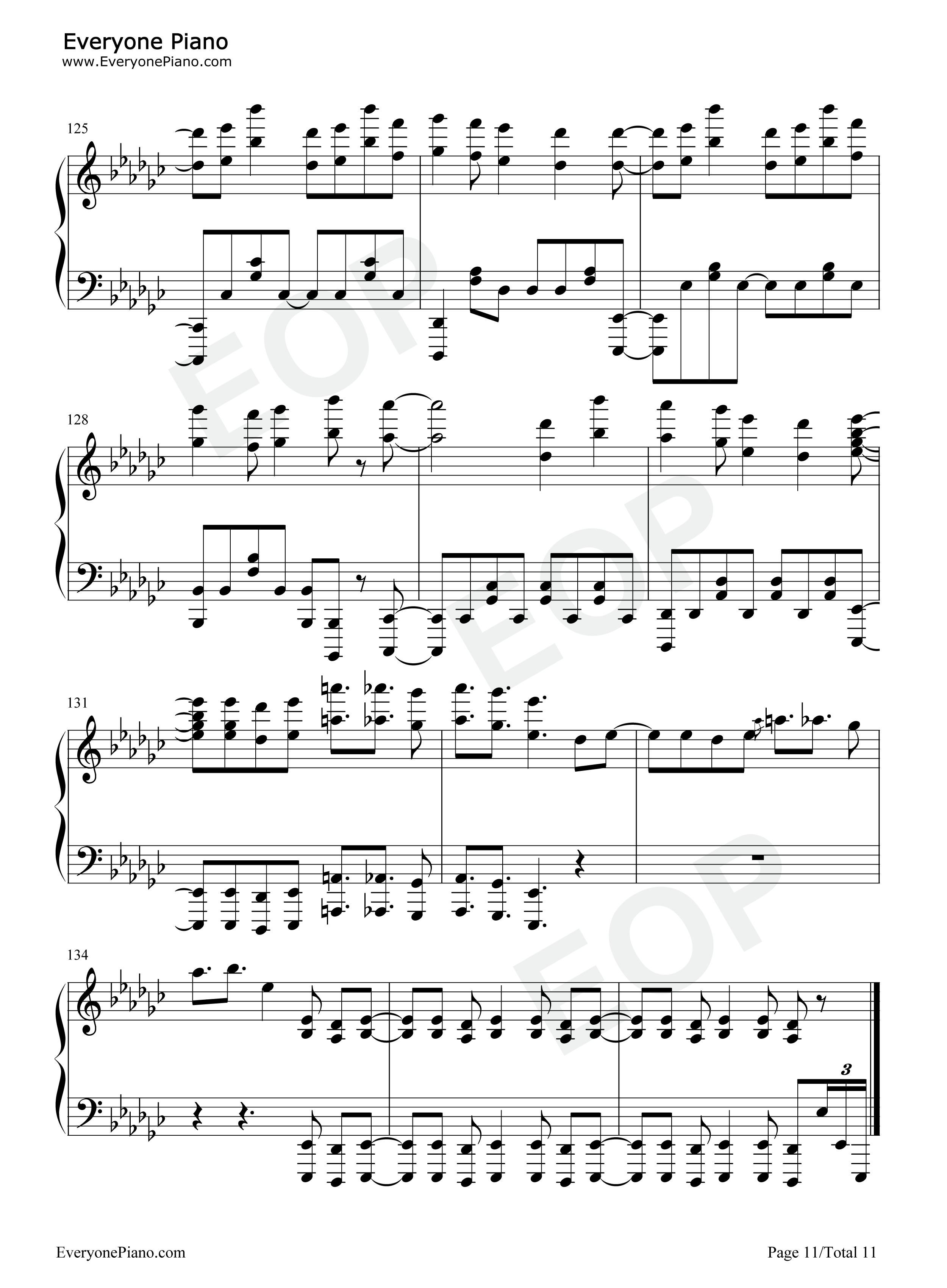 No.7钢琴谱_地缚少年乐队