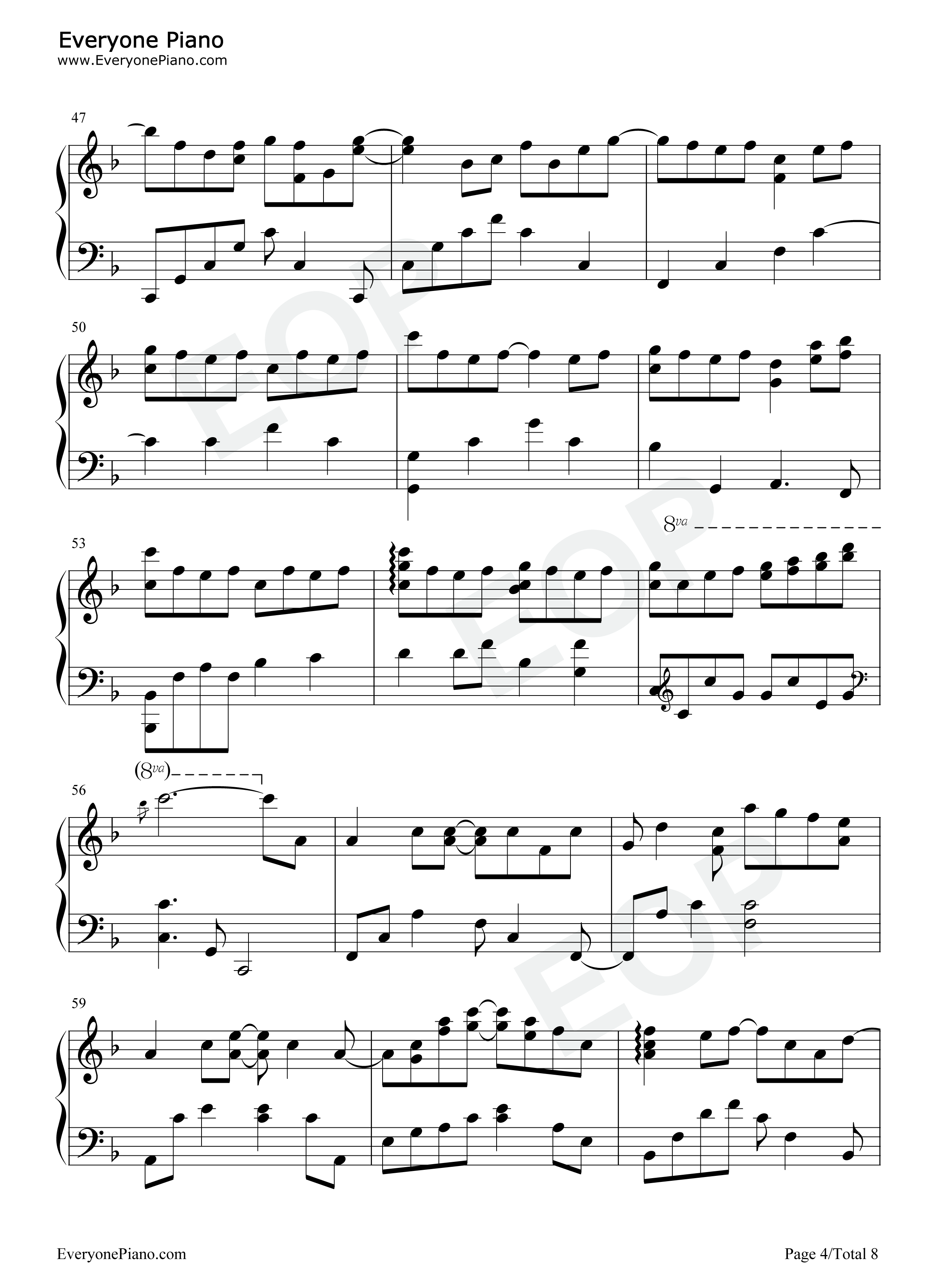 冰天雪地钢琴谱_何宣林