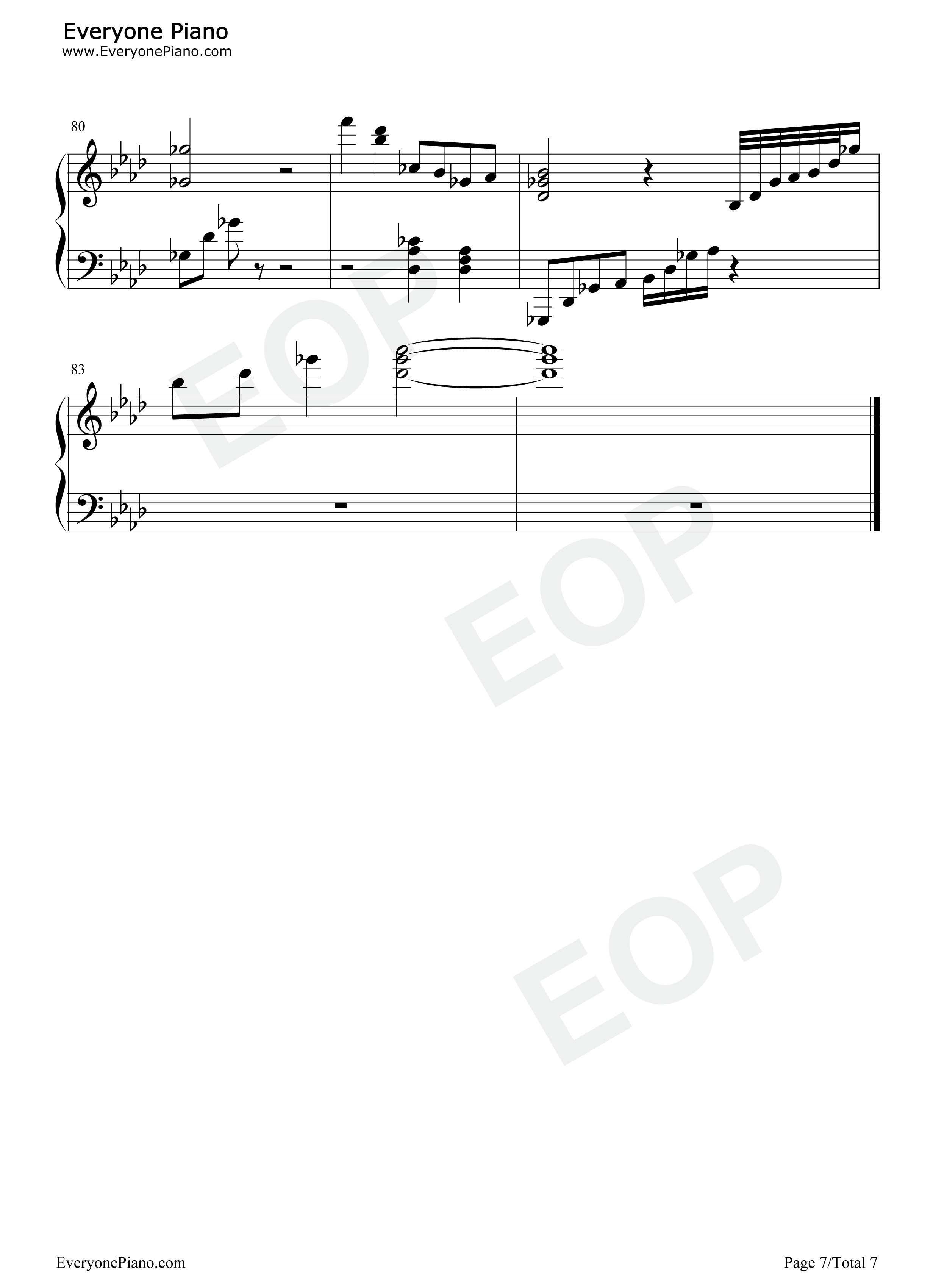 夜半歌声钢琴谱_华晨宇