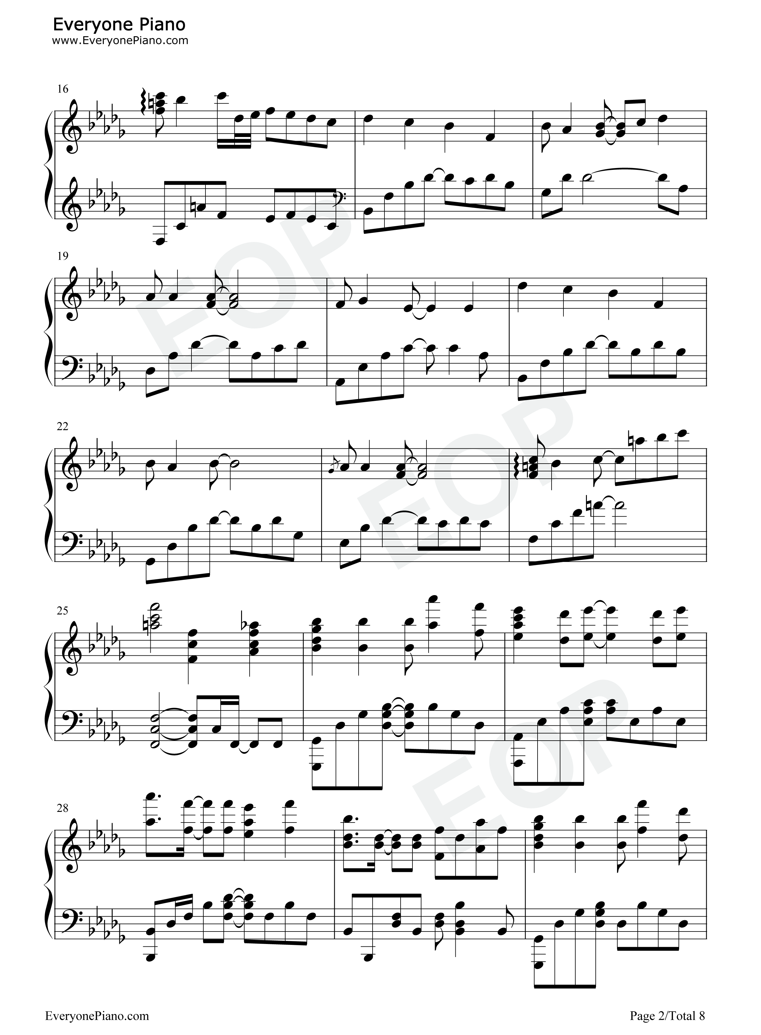 叹郁孤钢琴谱_霄磊