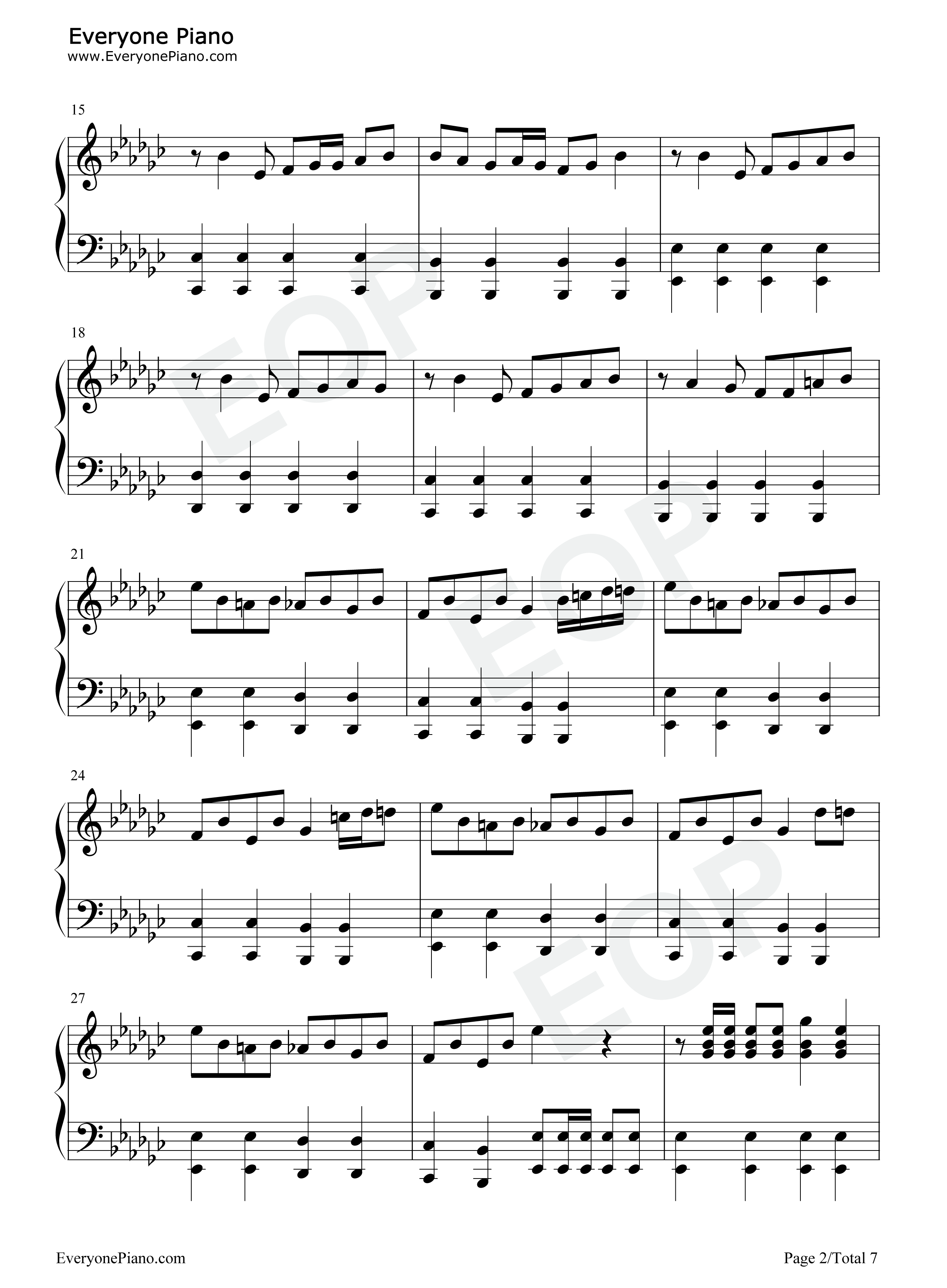 达拉崩吧钢琴谱_洛天依_言和