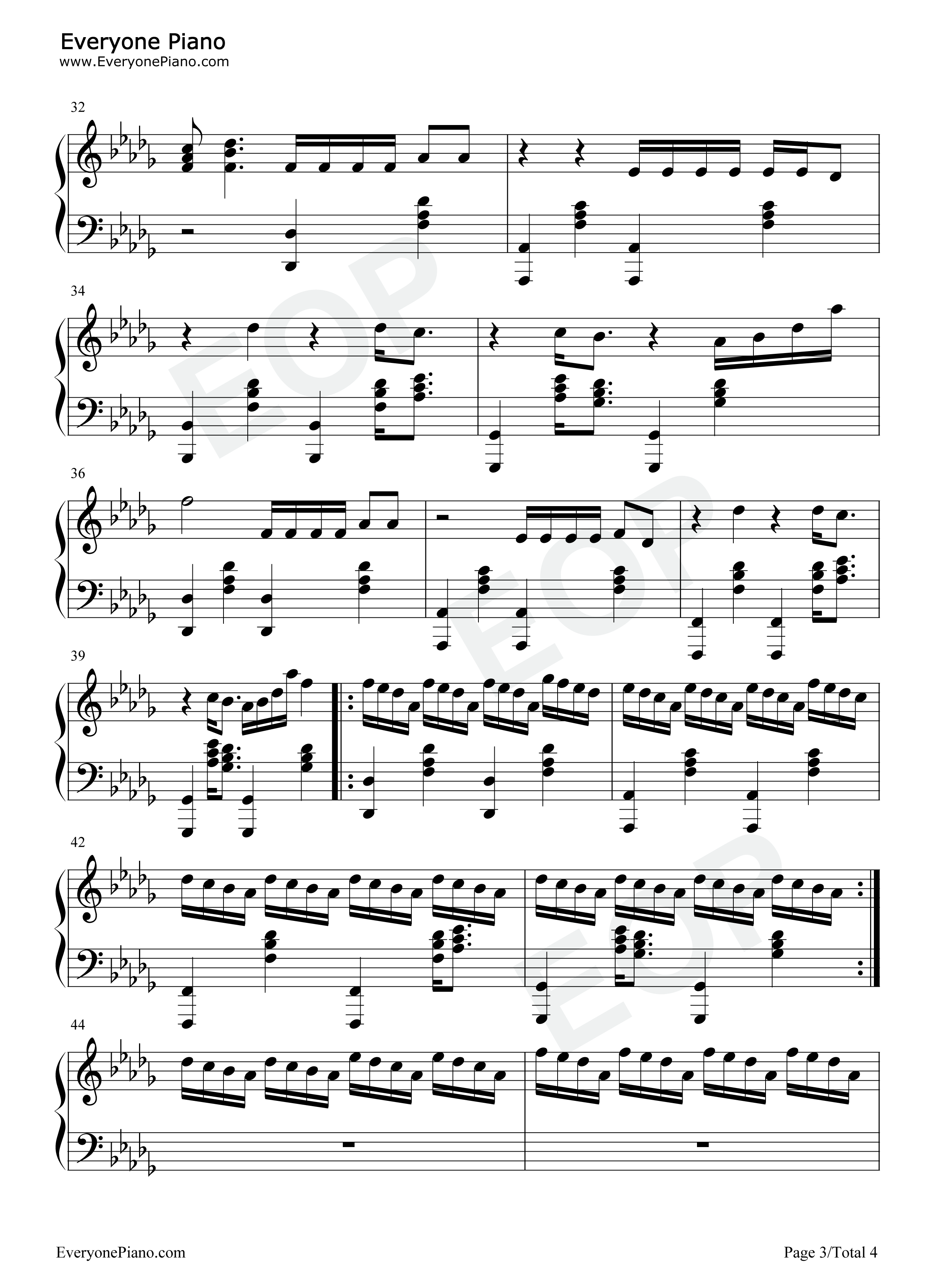 Daddy钢琴谱_Coldplay