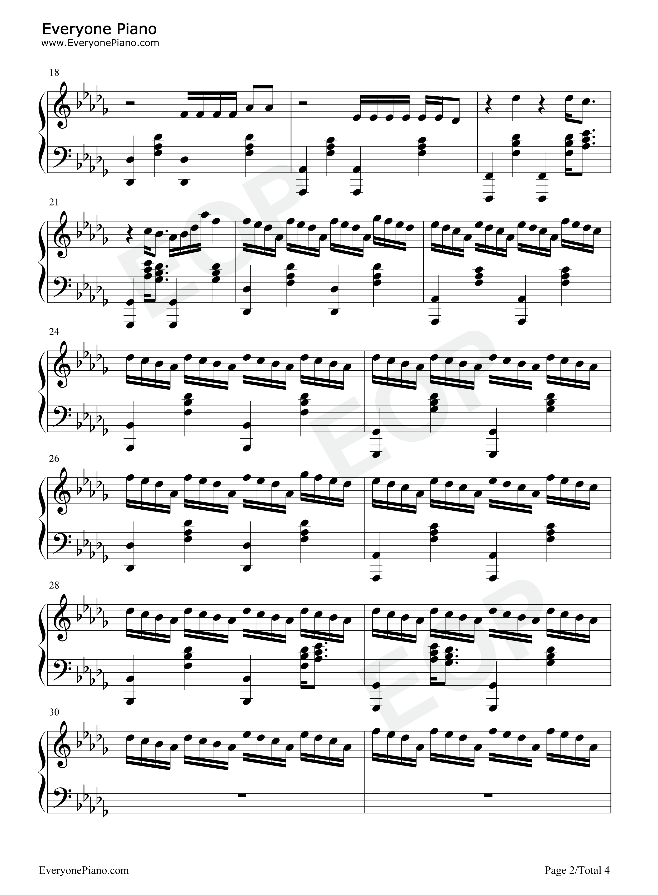 Daddy钢琴谱_Coldplay