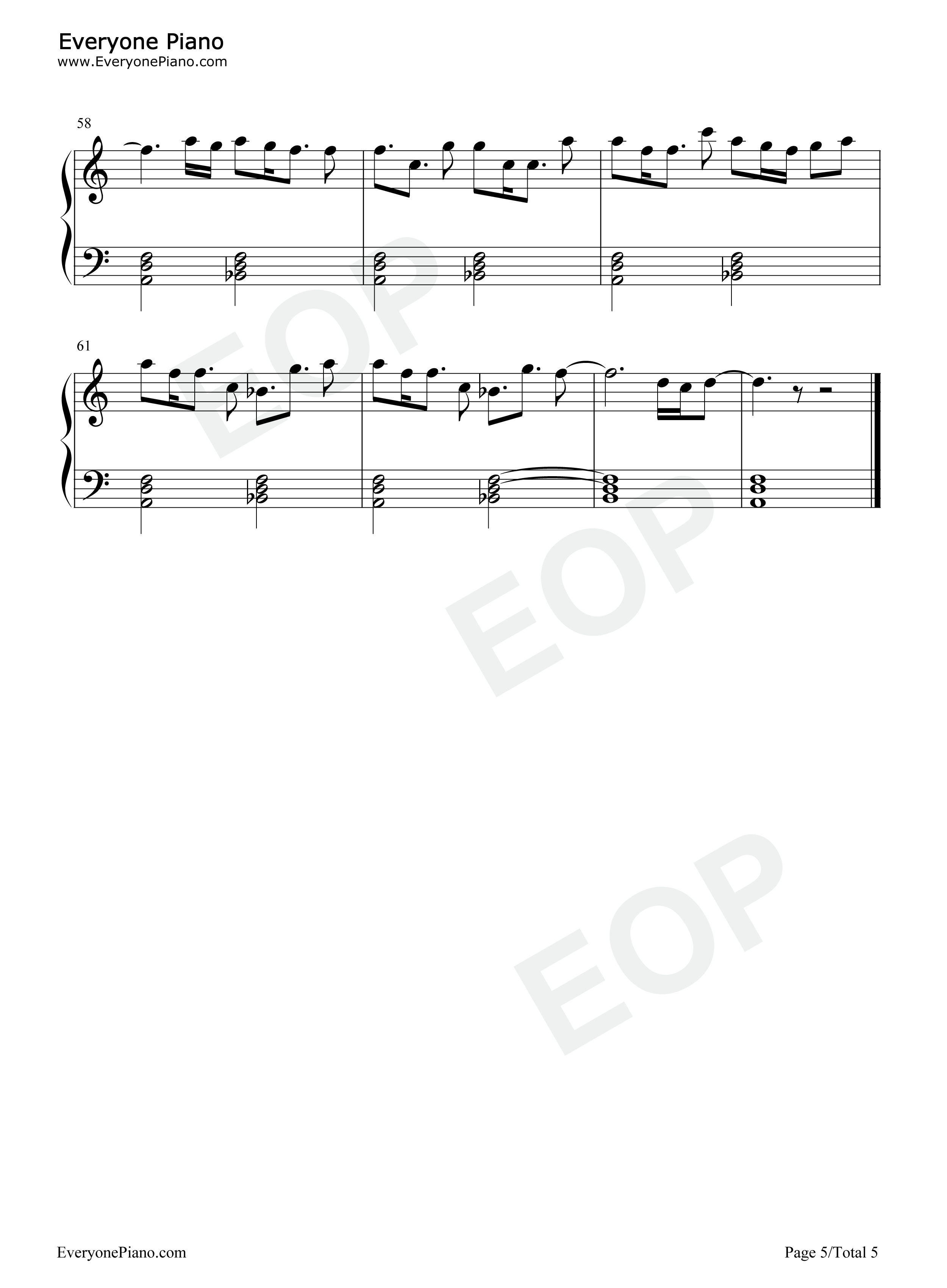 Im_Ready钢琴谱_Sam_Smith_Demi_Lovato