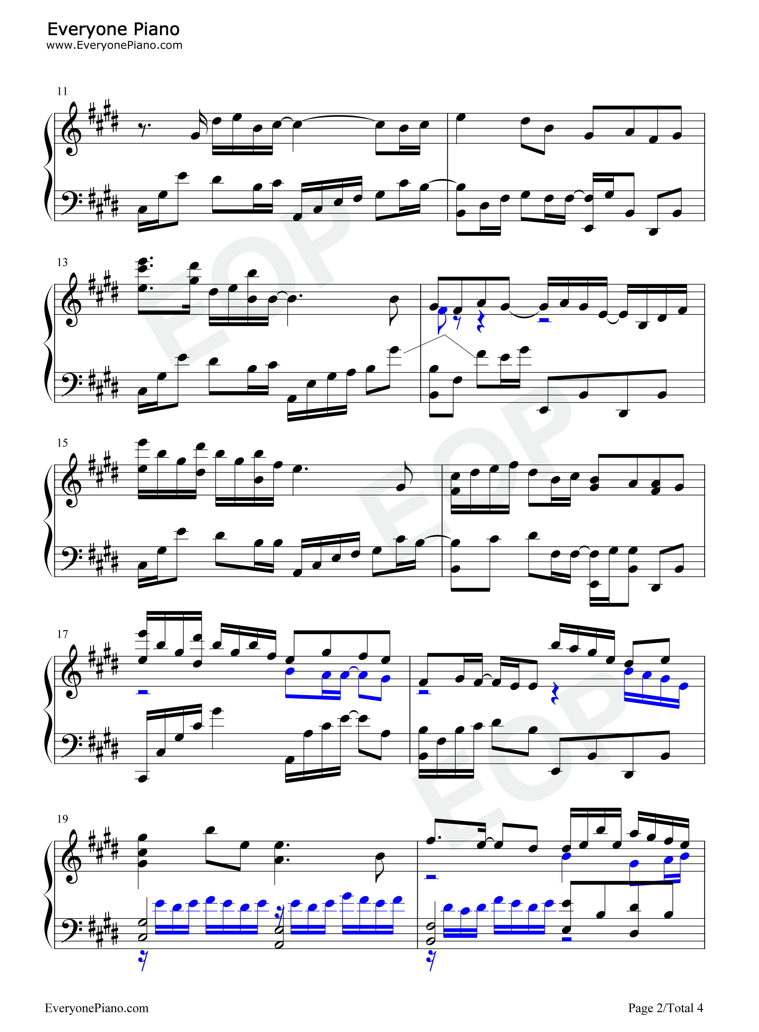 Crossing_Road钢琴谱_渕上舞