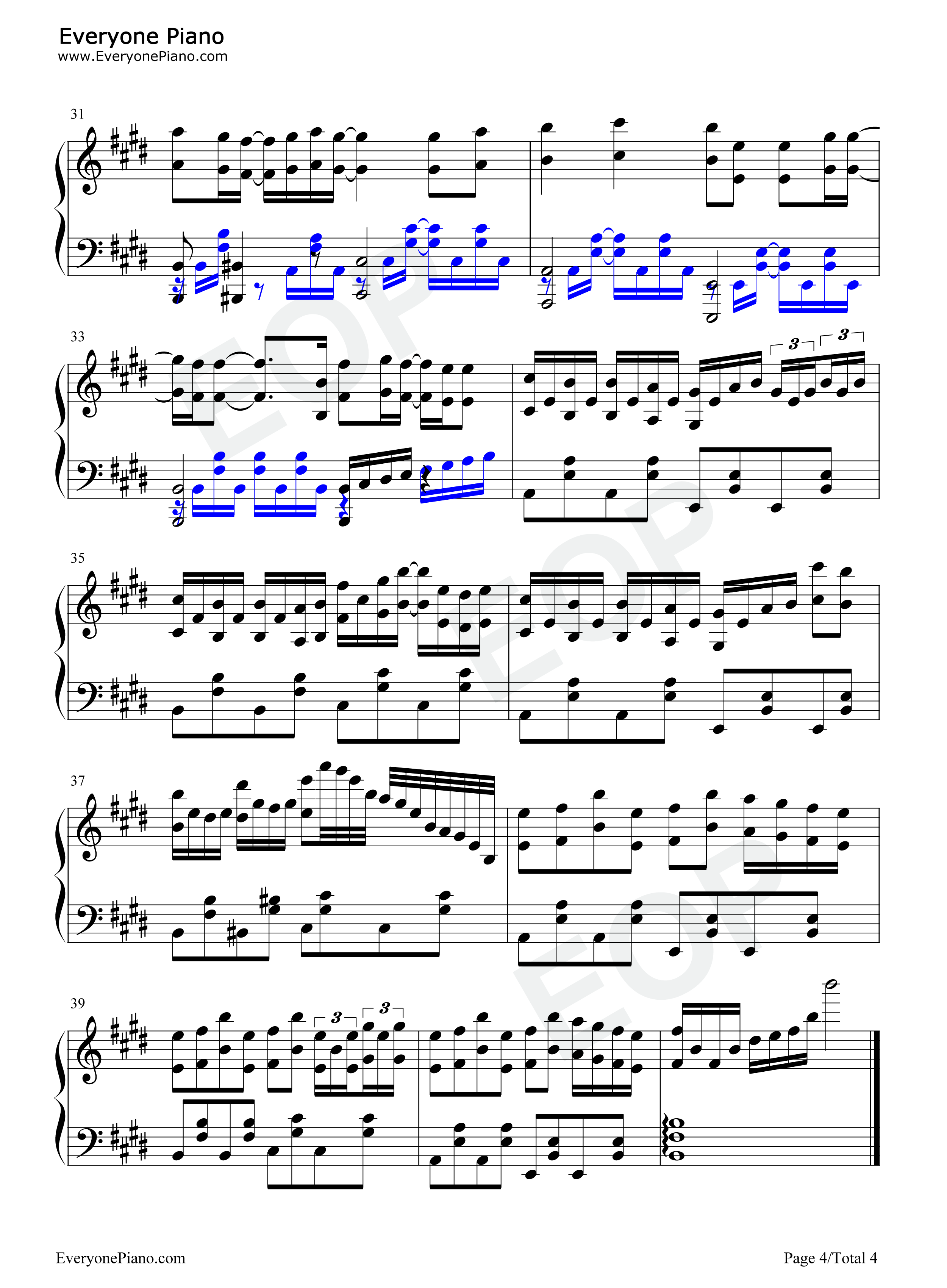 Crossing_Road钢琴谱_渕上舞