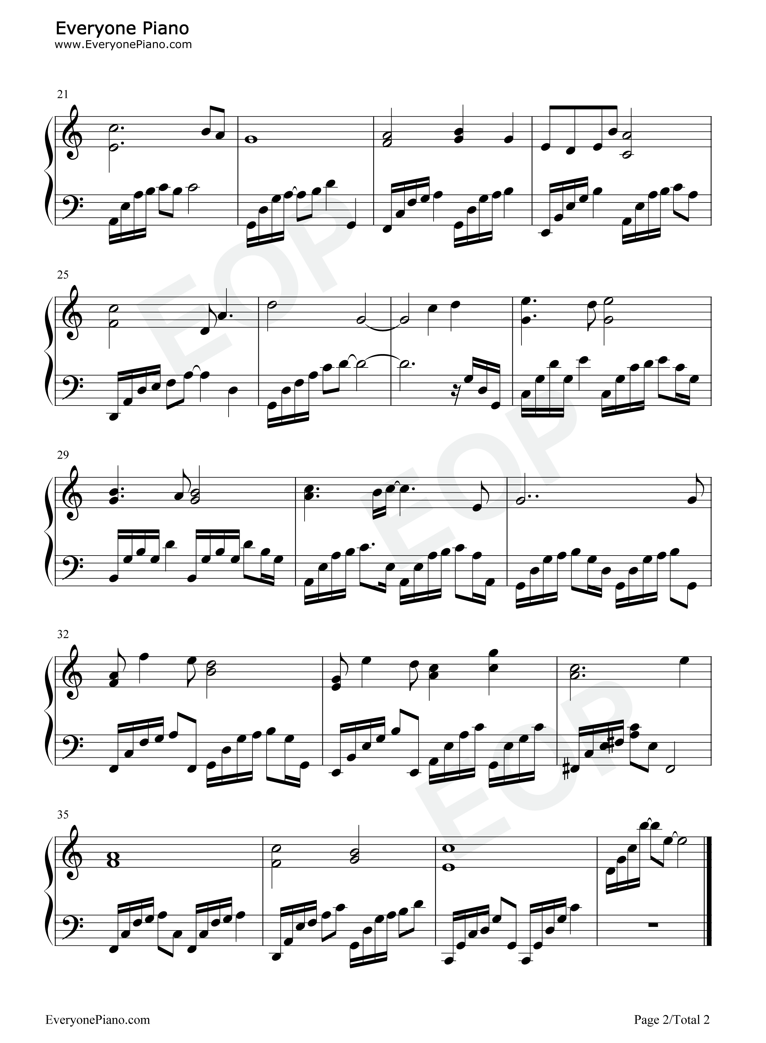 东华倾心钢琴谱_谭旋