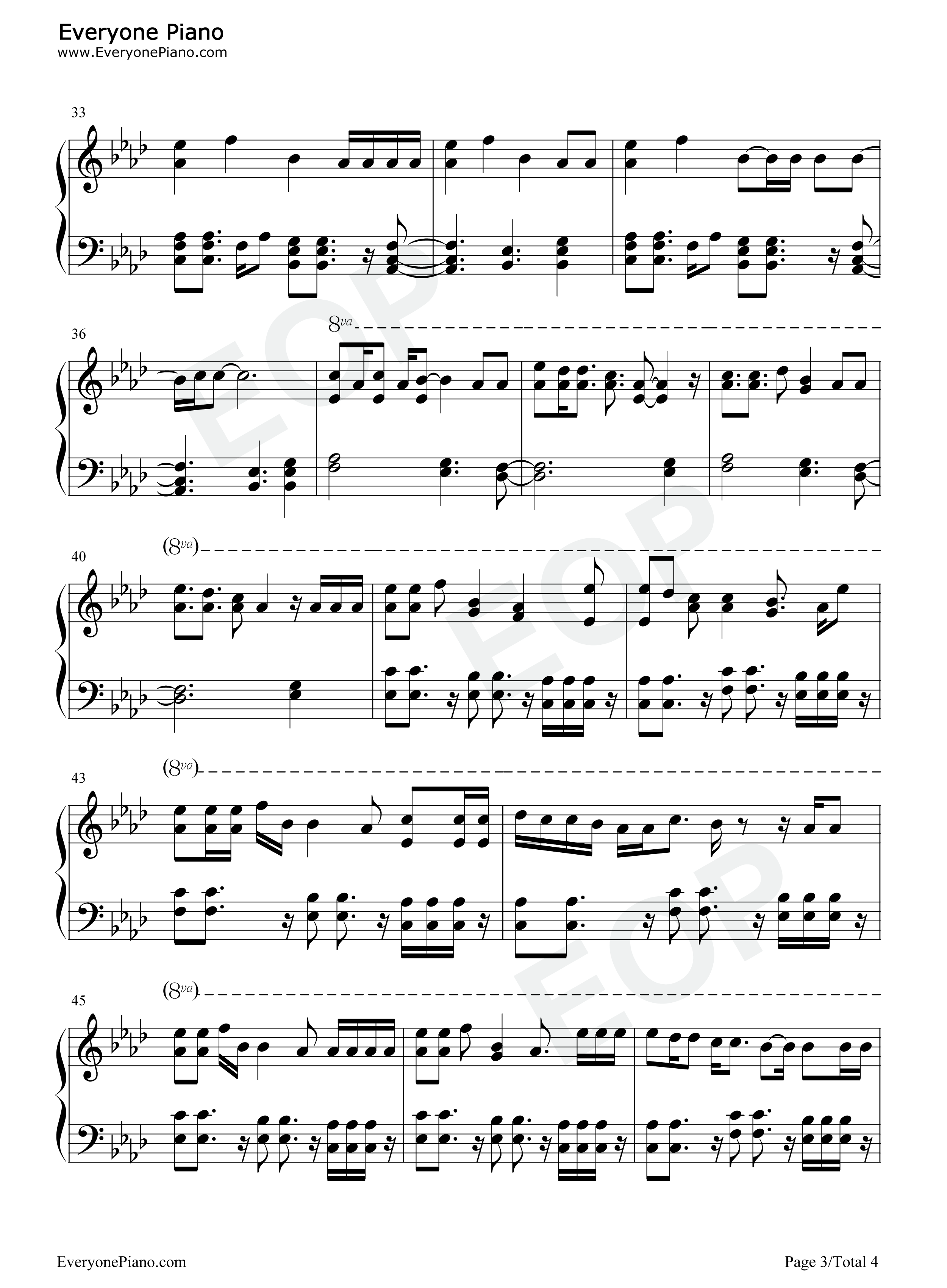 Hide钢琴谱_Juice_Wrld_Seezyn