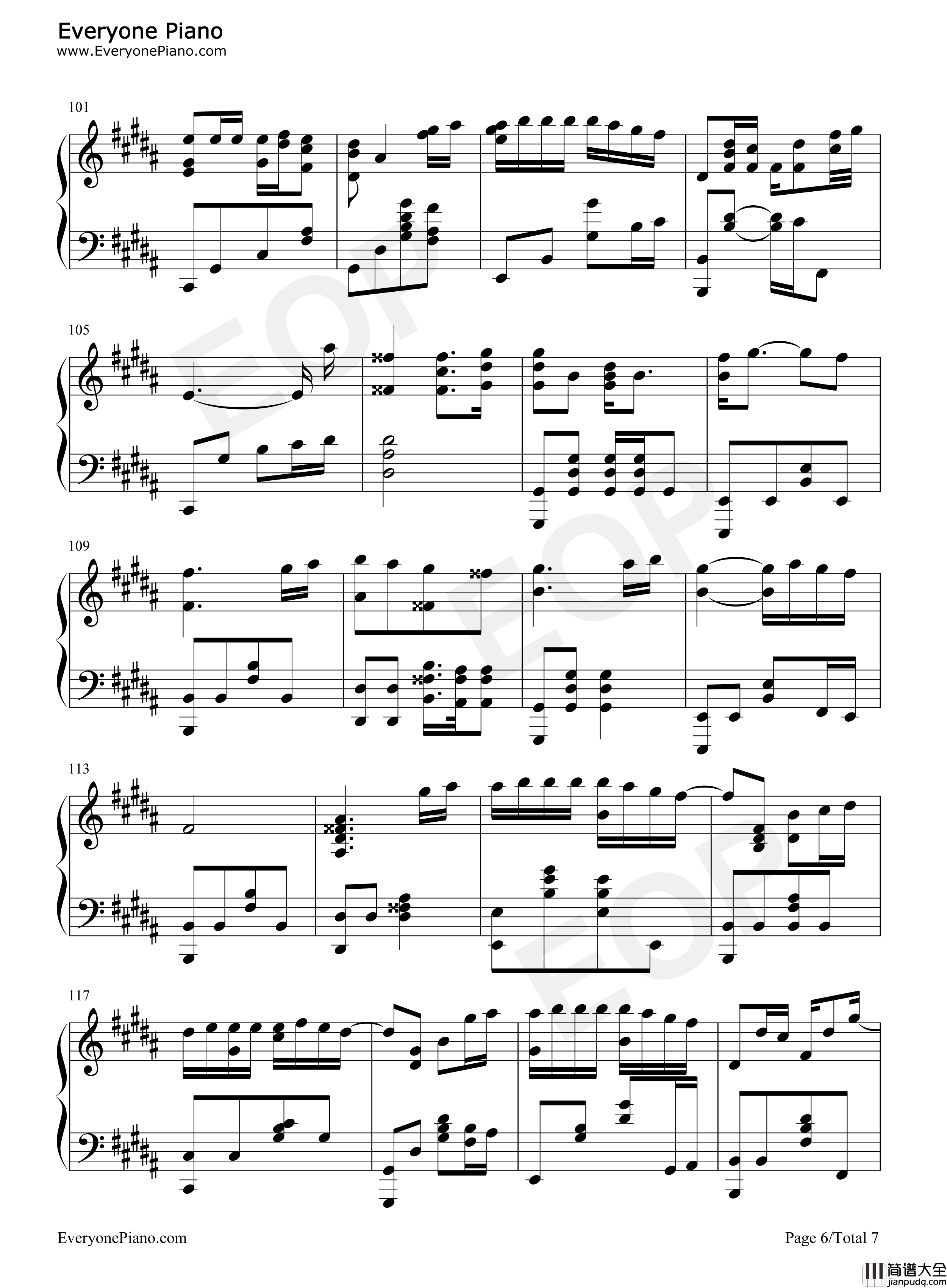 Done_For_Me钢琴谱_Punch