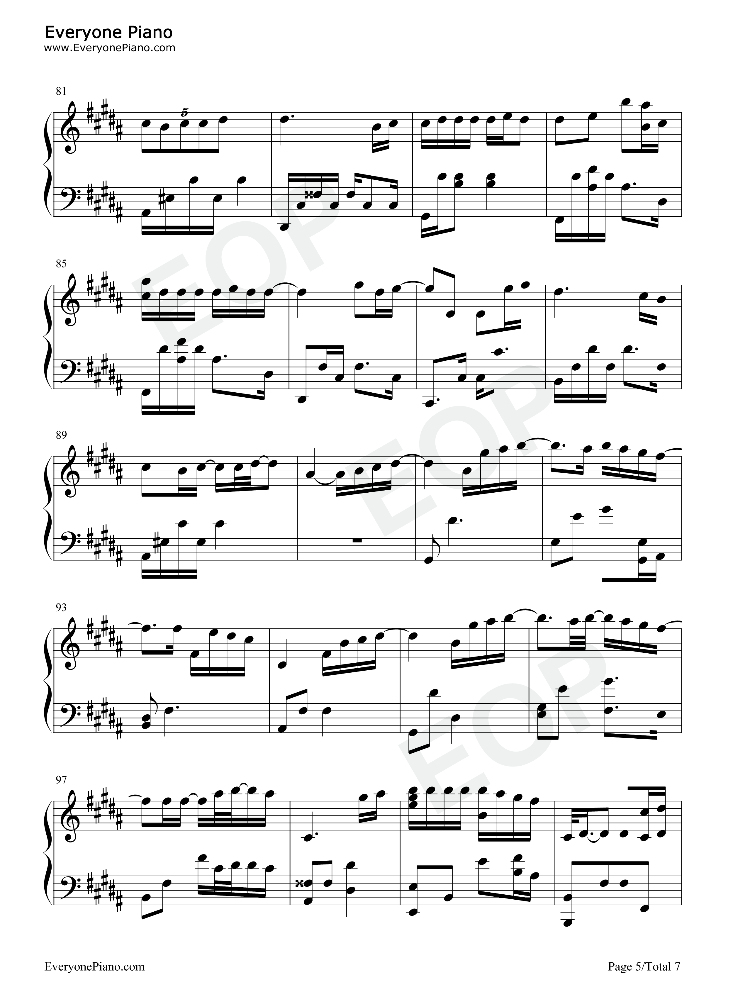 Done_For_Me钢琴谱_Punch