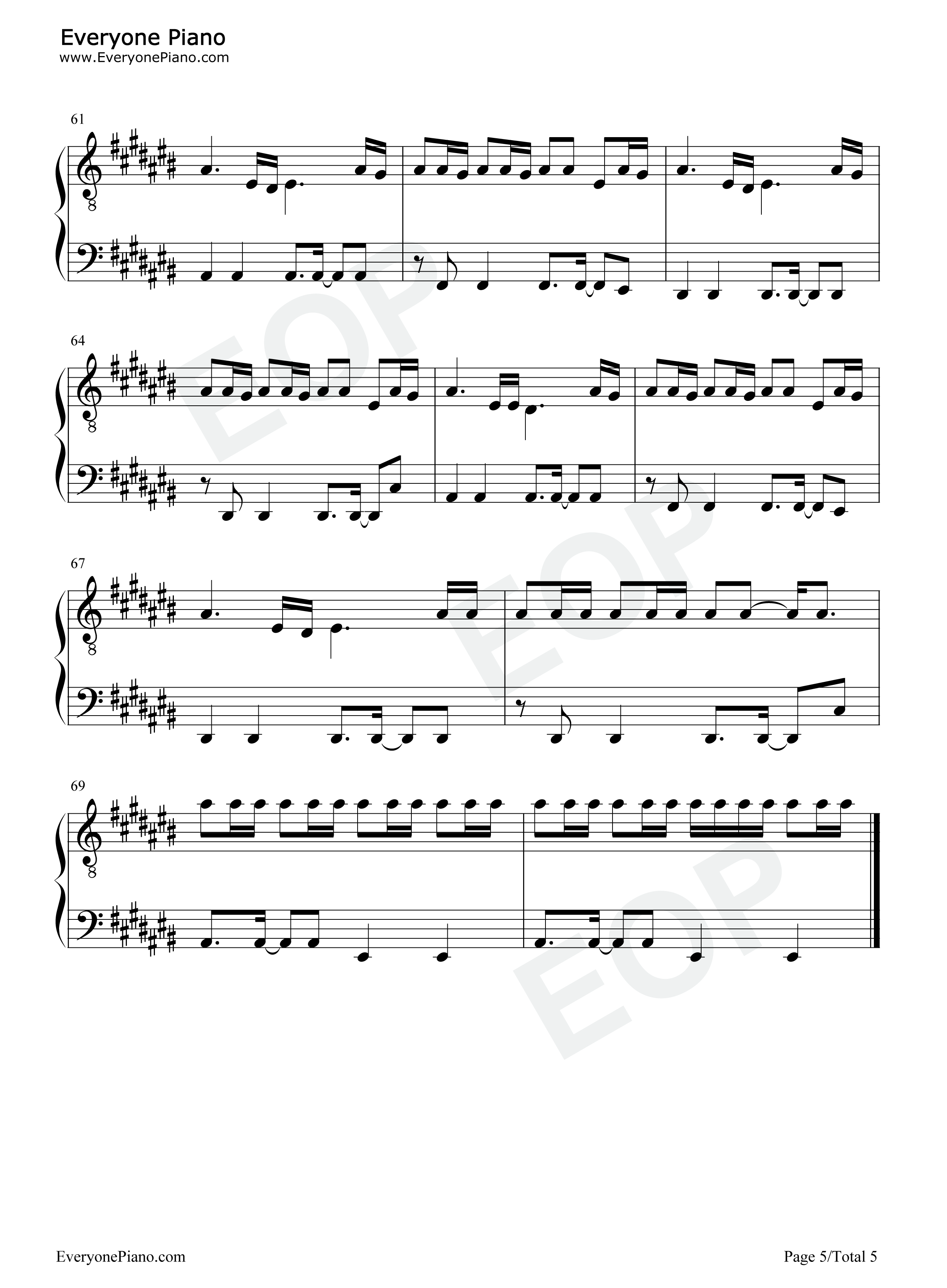 Boss_Bitch钢琴谱_Doja_Cat