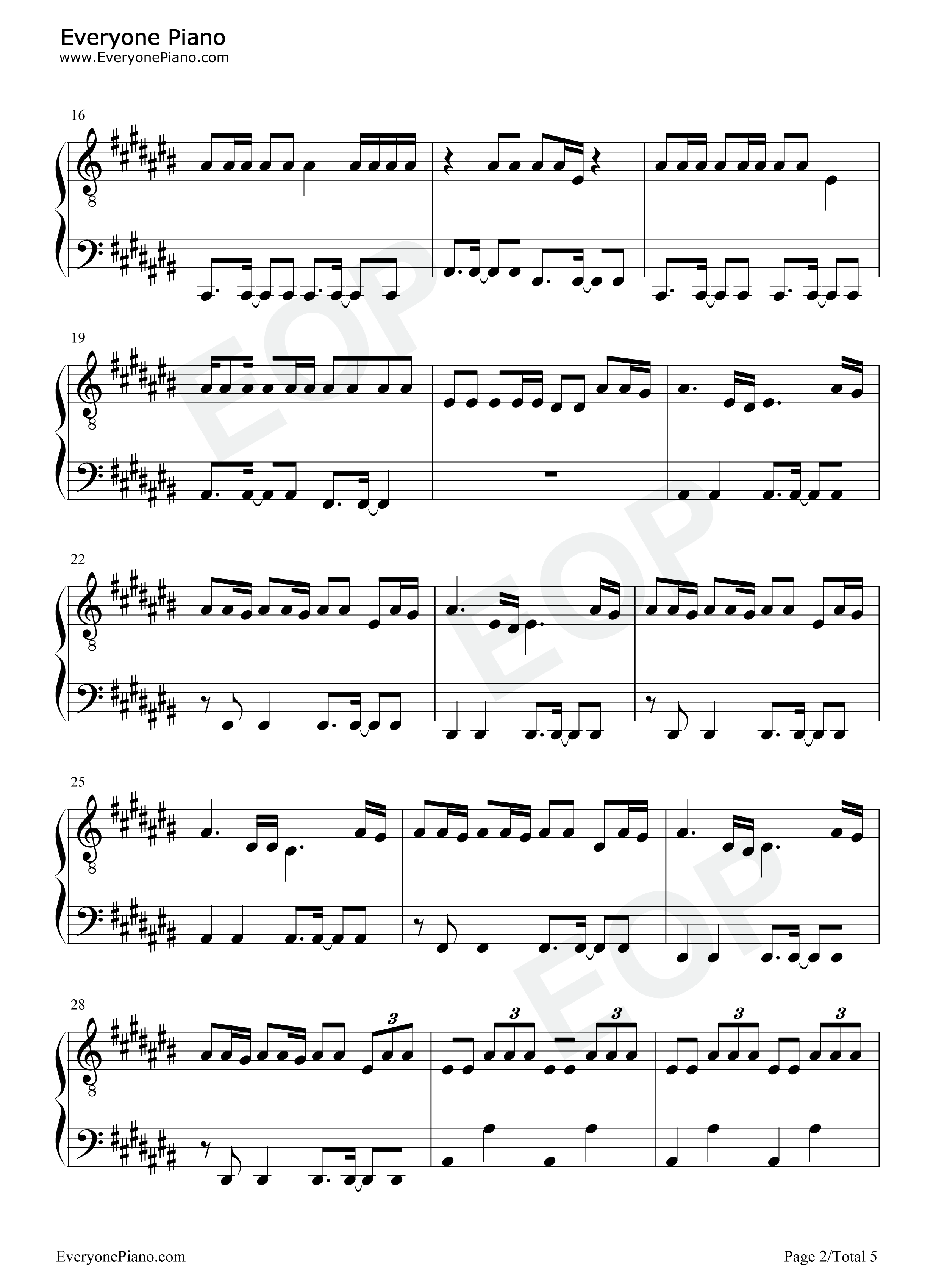 Boss_Bitch钢琴谱_Doja_Cat