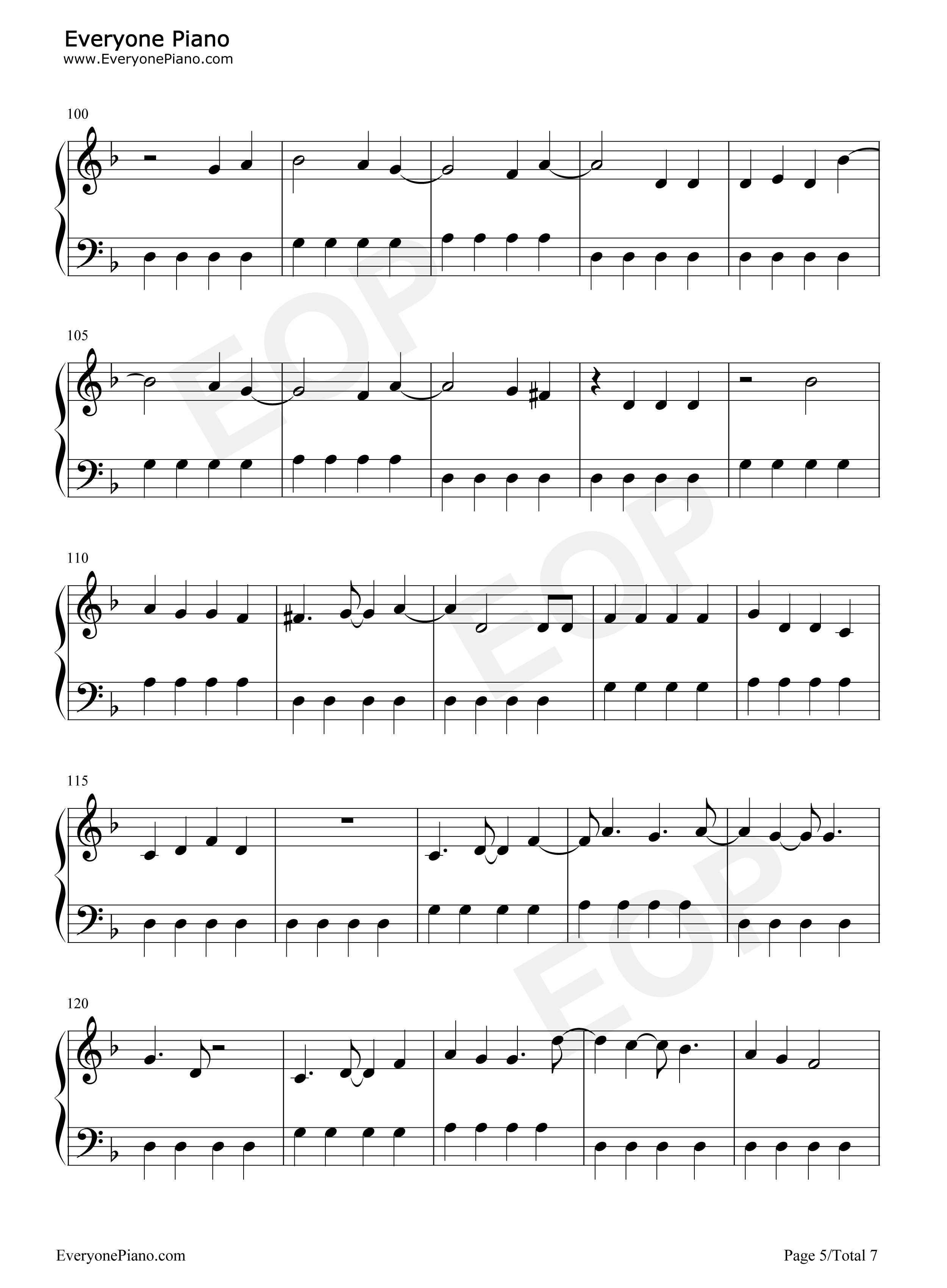 The_Other_Side钢琴谱_SZA_Justin_Timberlake