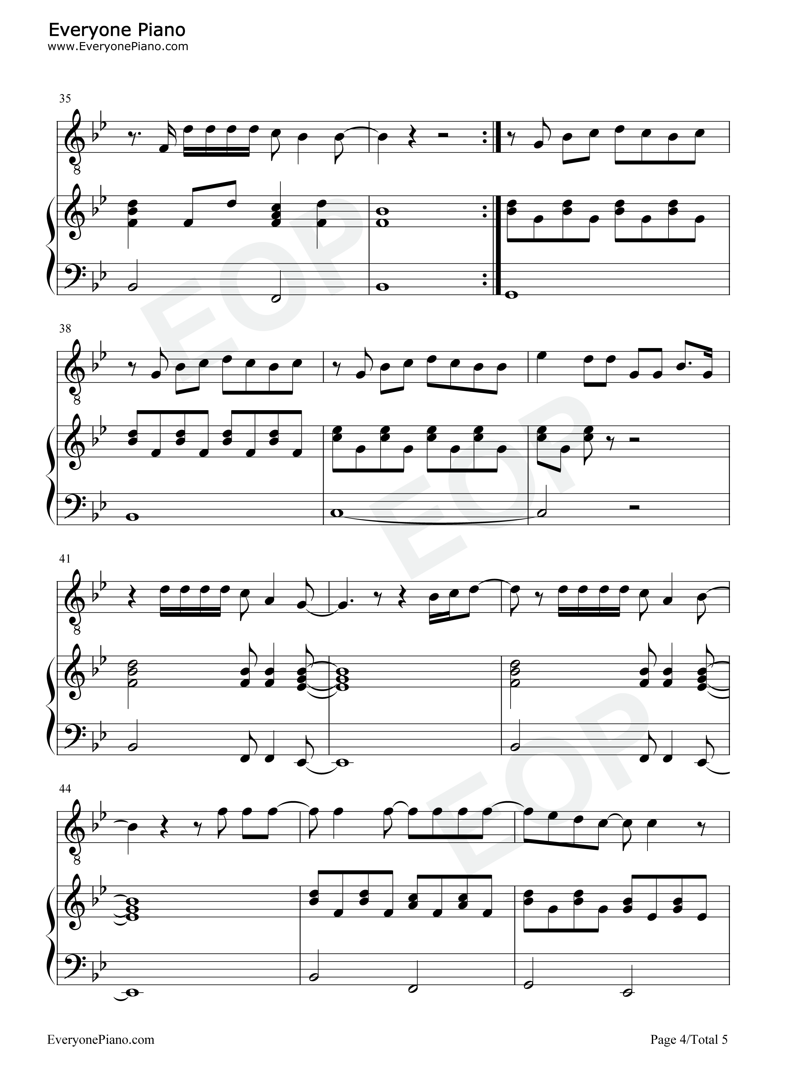 Put_A_Little_Love_On_Me钢琴谱_Niall_Horan