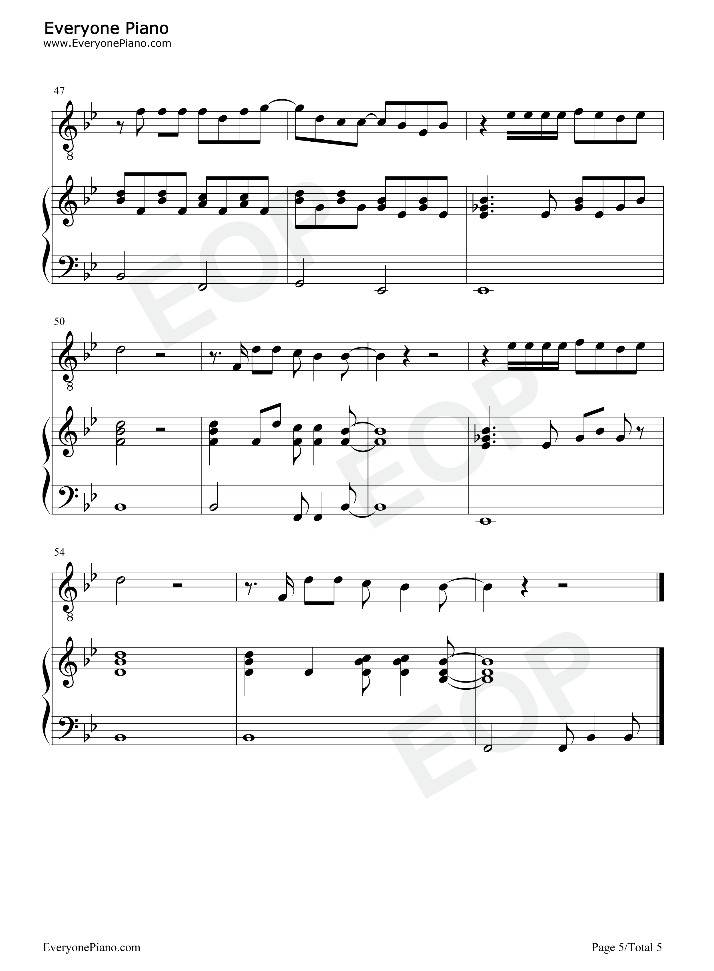 Put_A_Little_Love_On_Me钢琴谱_Niall_Horan