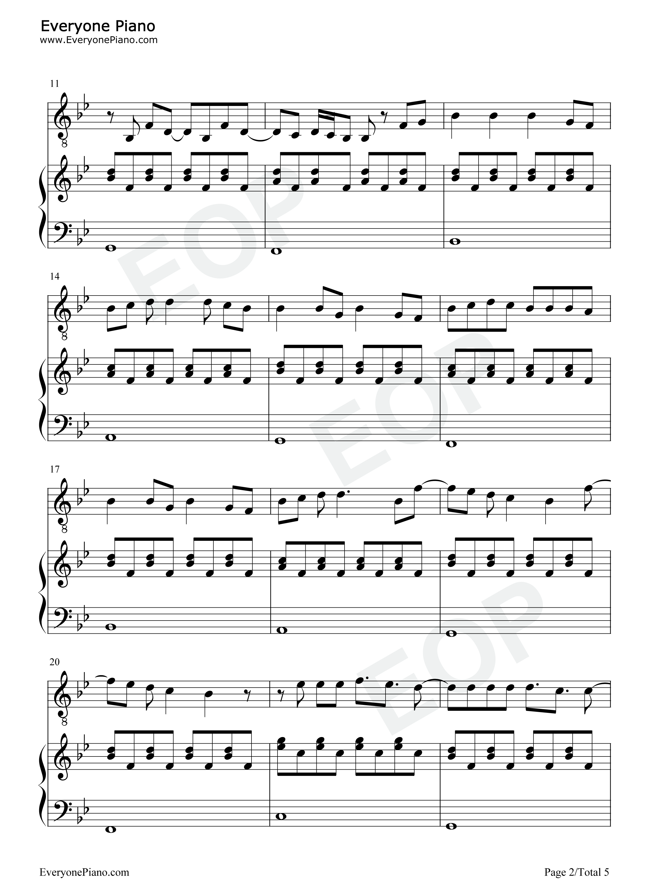 Put_A_Little_Love_On_Me钢琴谱_Niall_Horan