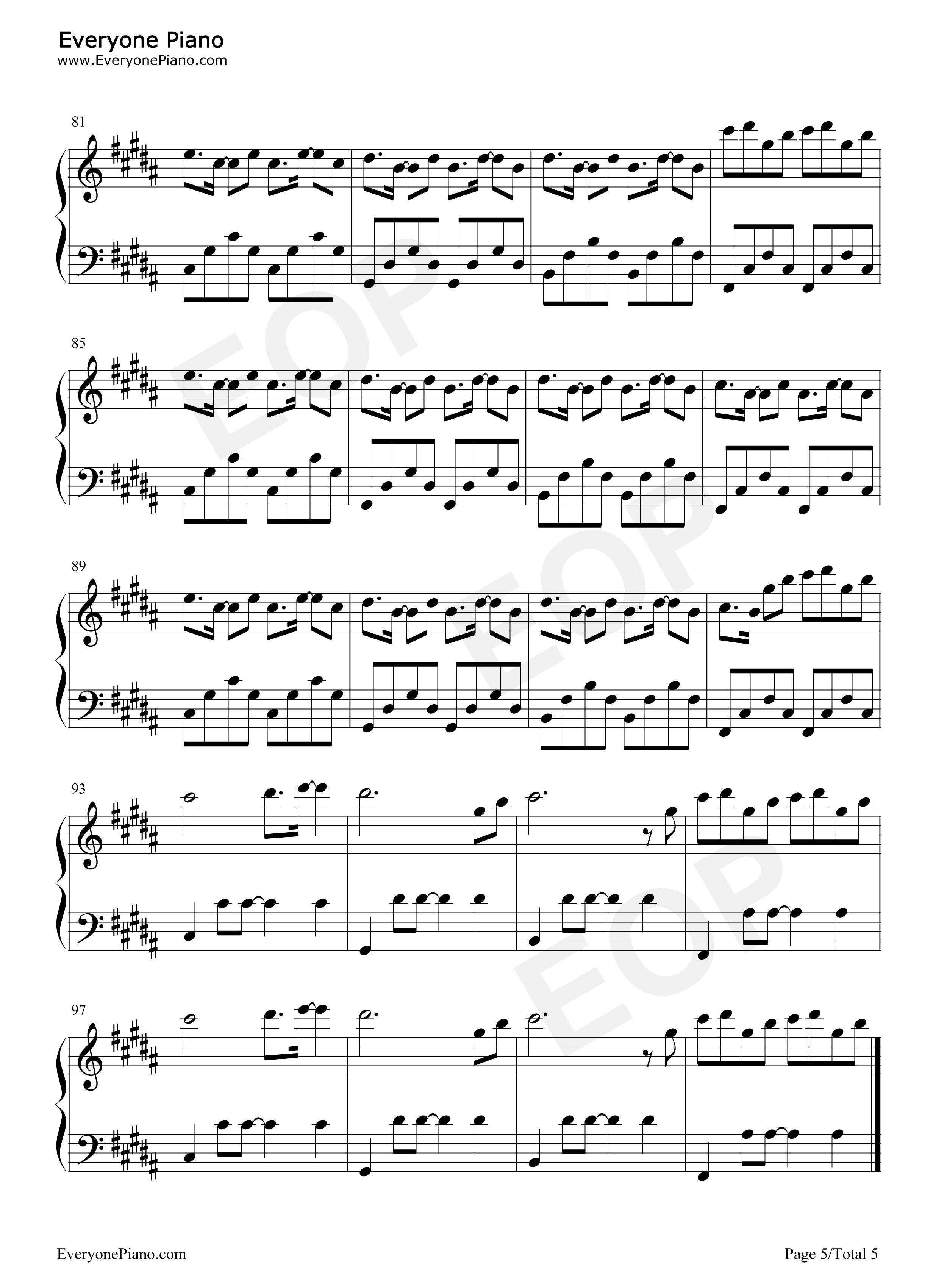 In_Your_Eyes钢琴谱_Robin_Schulz_Alida