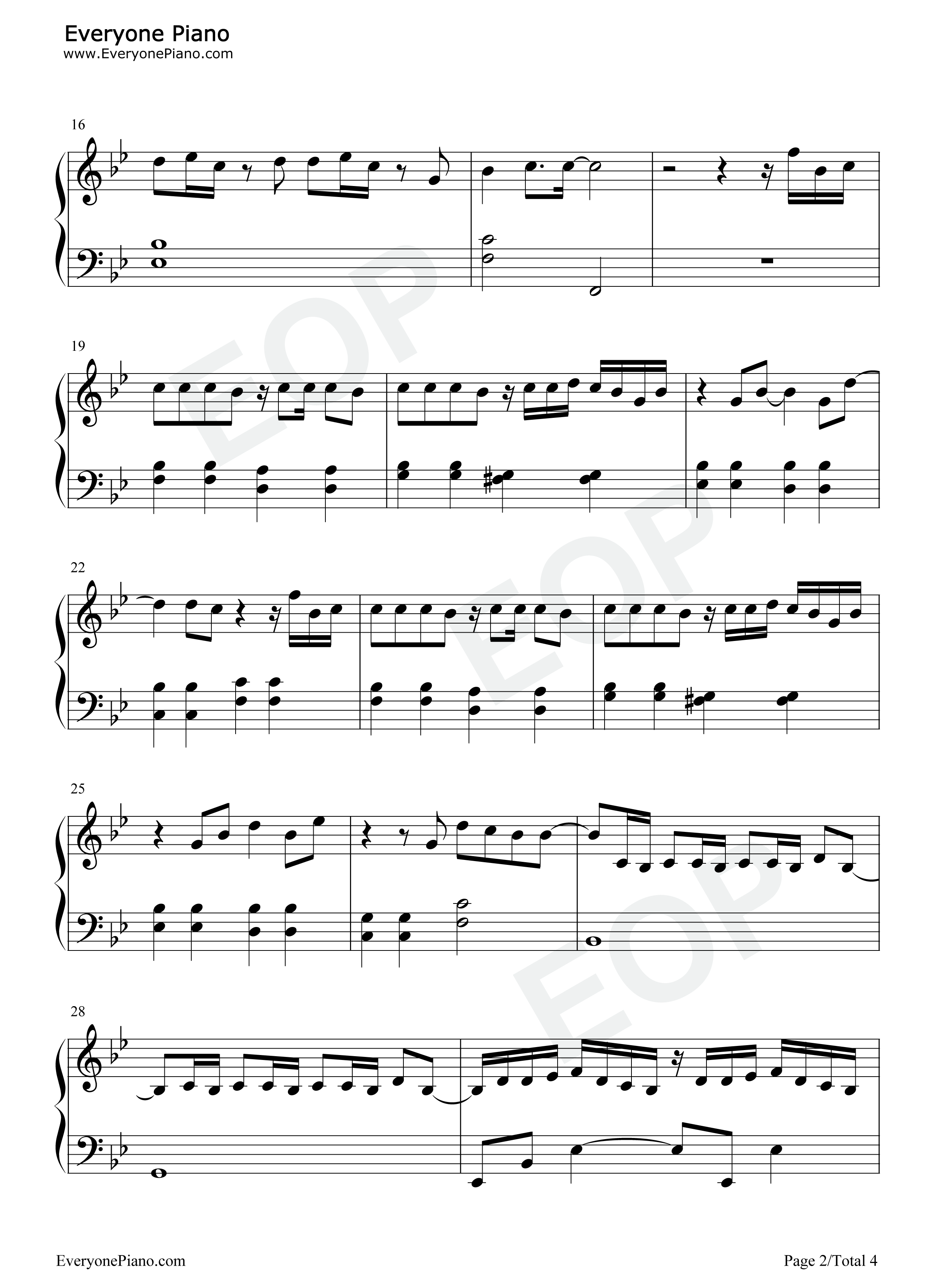 与我无关钢琴谱_阿冗