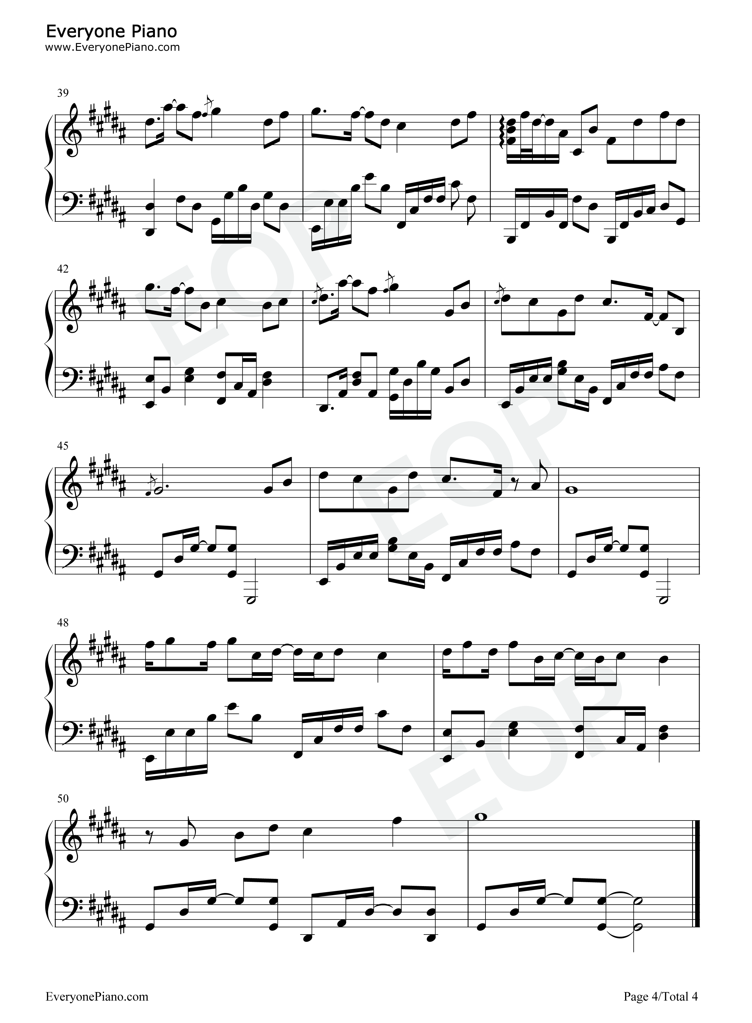 旧梦一场钢琴谱_阿悠悠