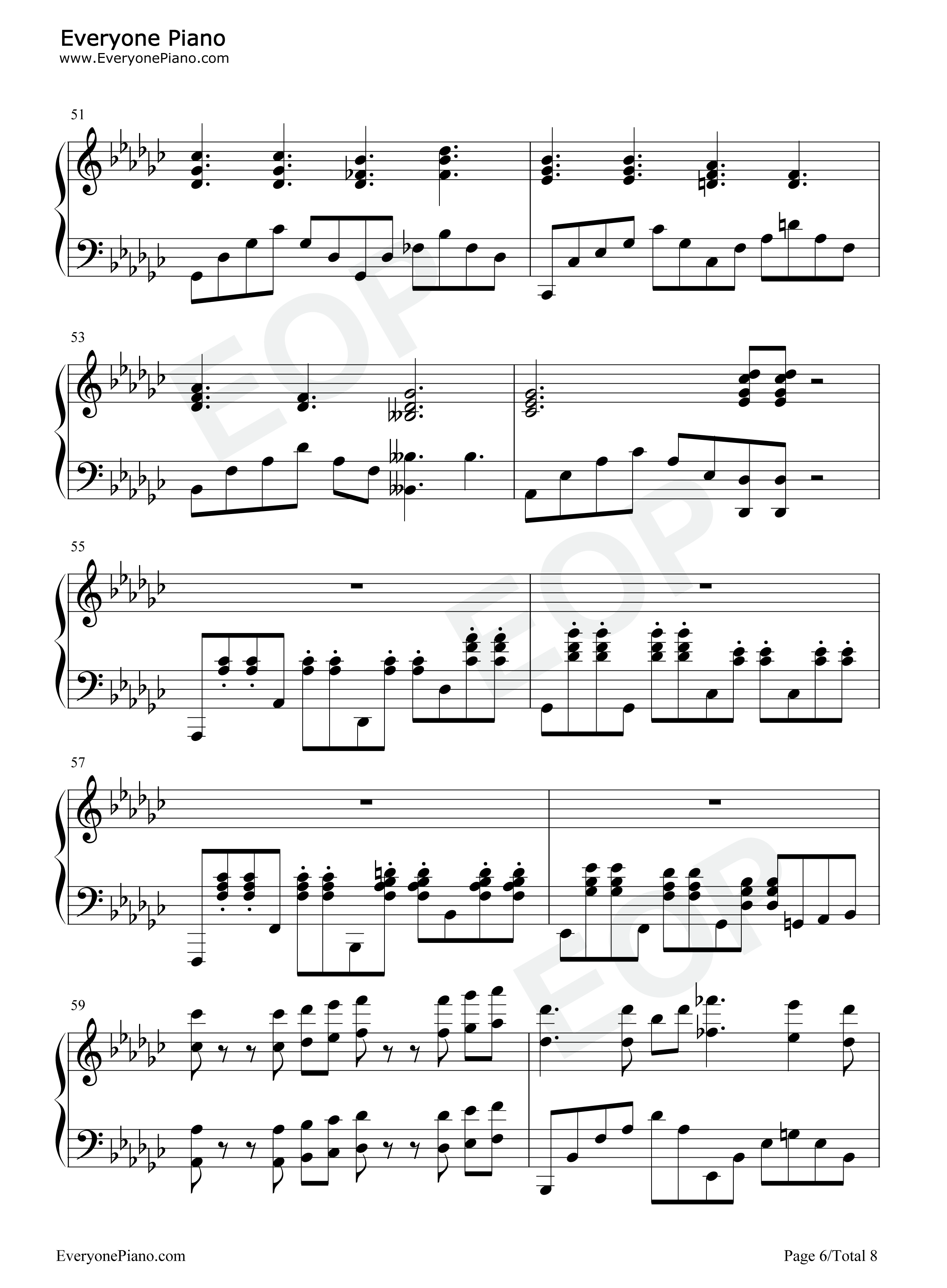 喜欢你钢琴谱_徐佳莹