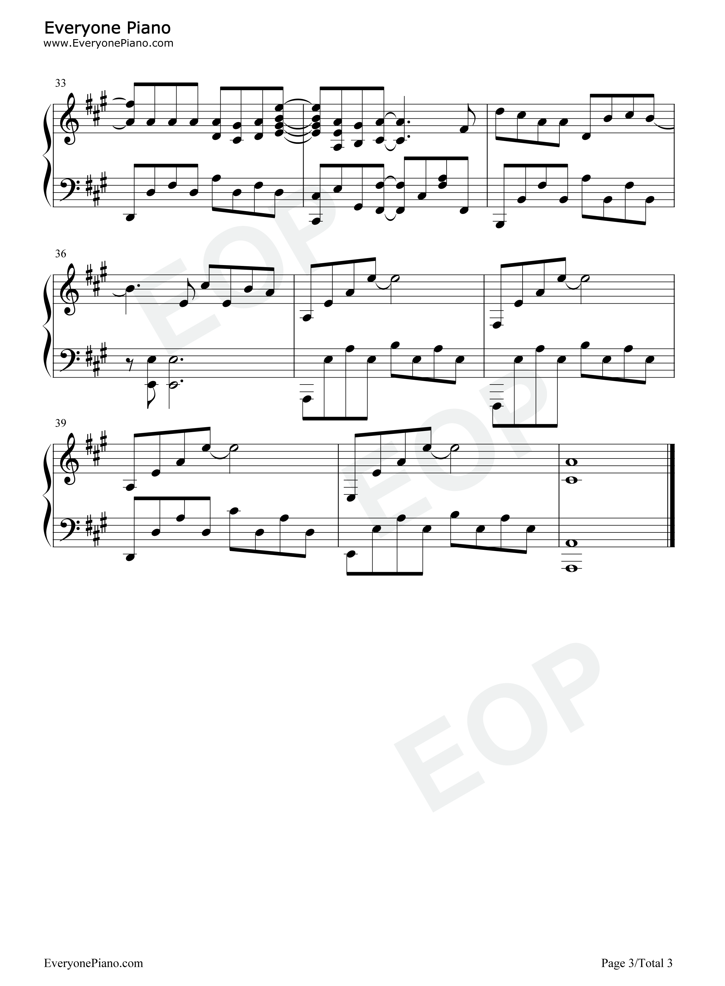 万有引力钢琴谱_汪苏泷