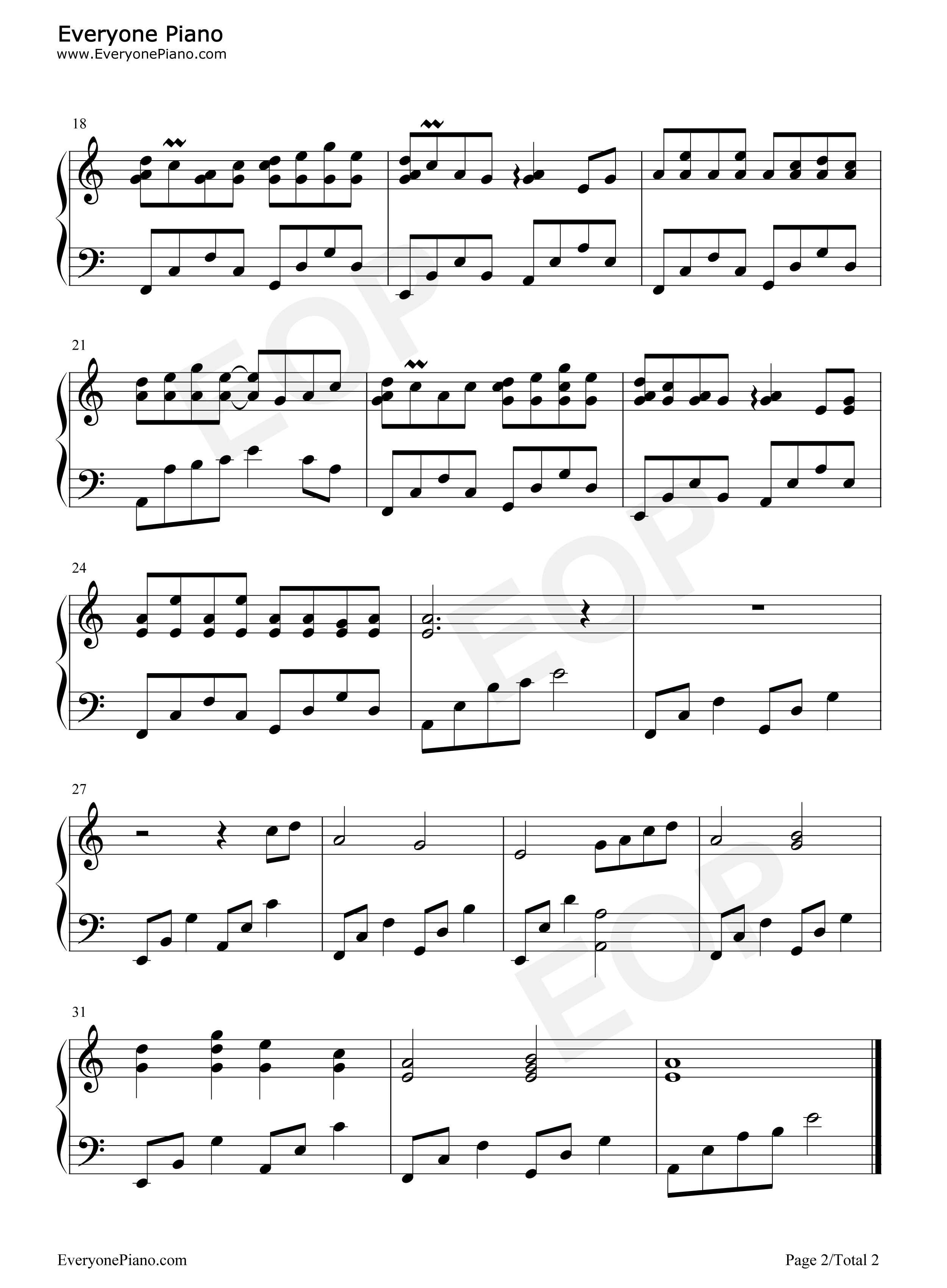 莫问归期钢琴谱_蒋雪儿