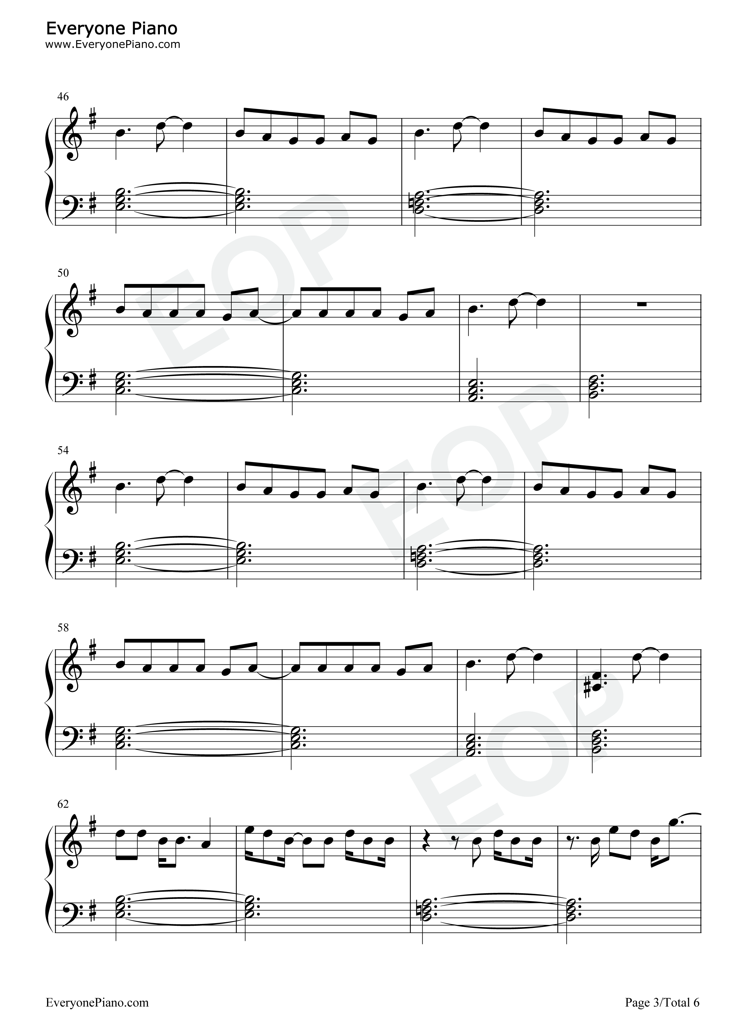 She钢琴谱_Harry_Styles