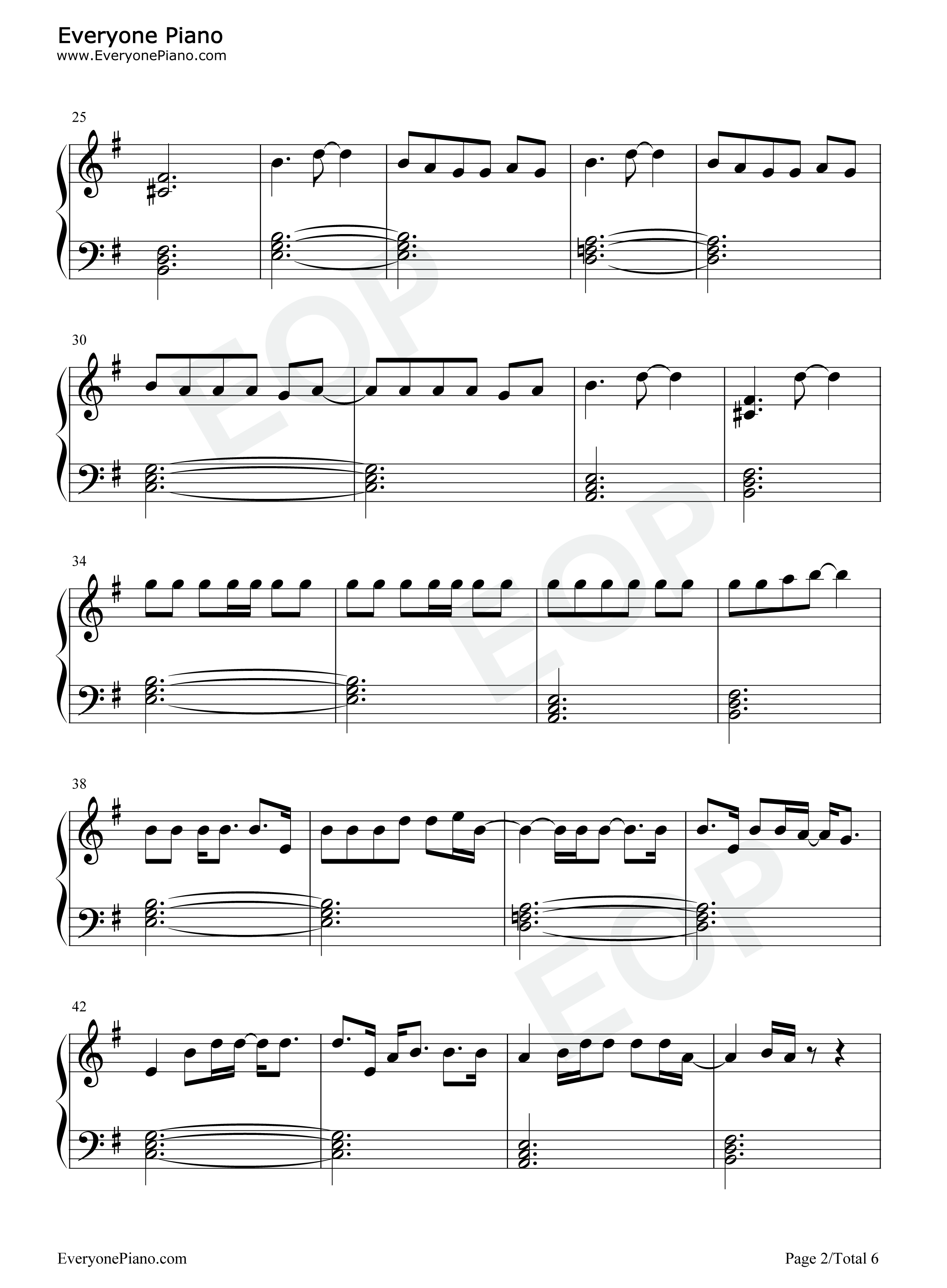 She钢琴谱_Harry_Styles